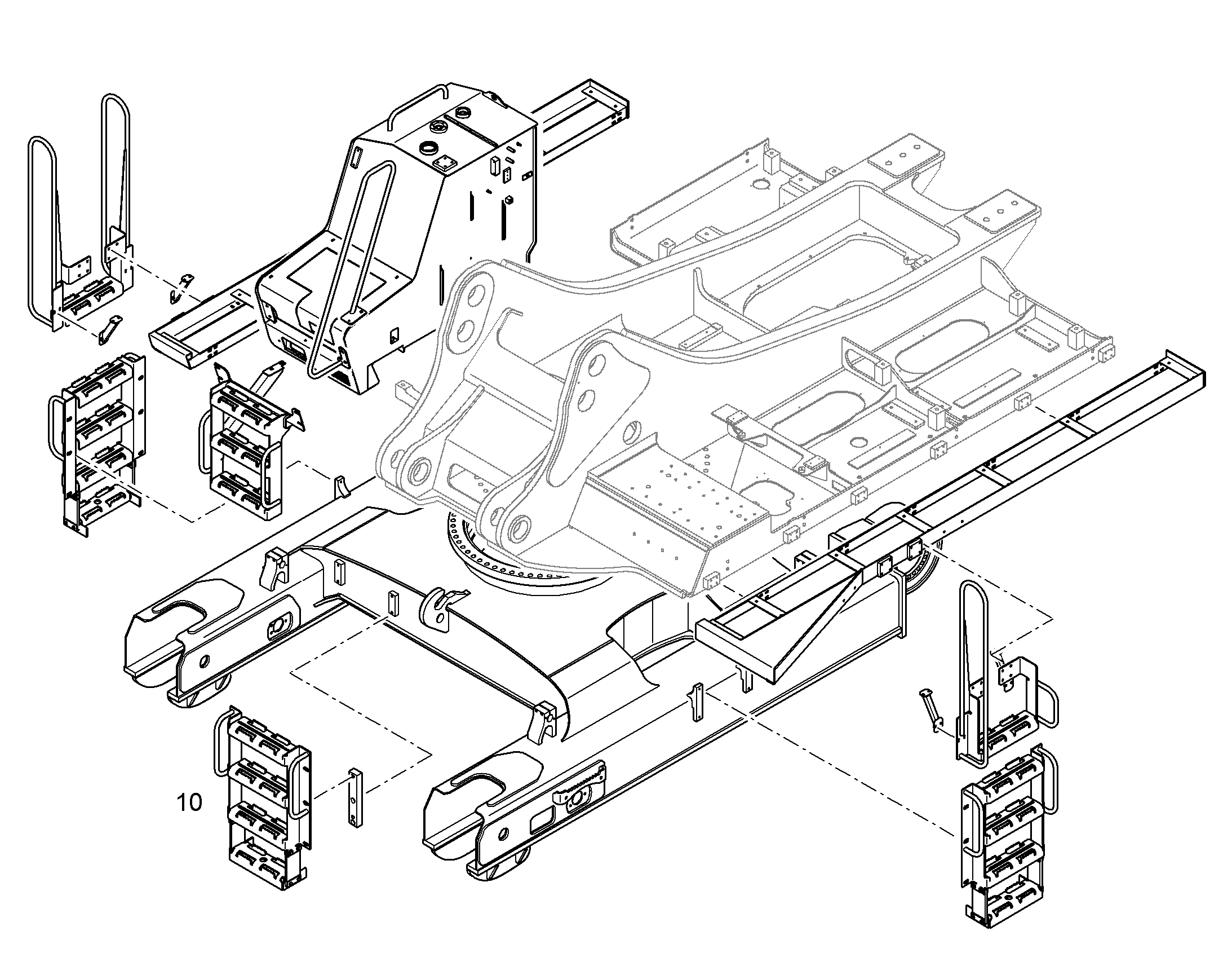 ПОДЪЕМ НА ШАССИ 10831342 LIEBHERR