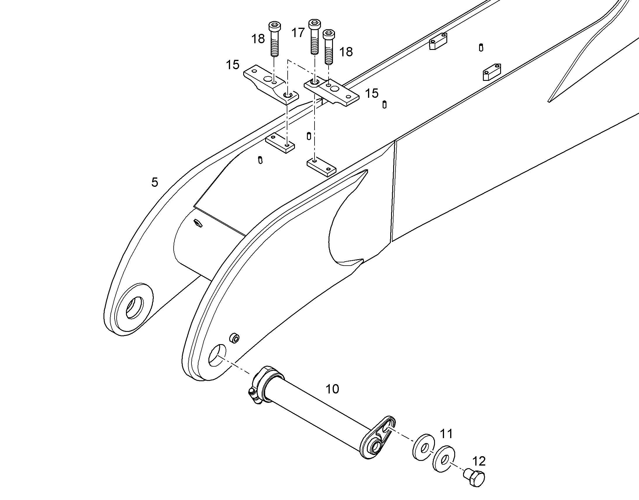 ПРОМЕЖУТОЧНАЯ ПЛАНКА 10839504 LIEBHERR