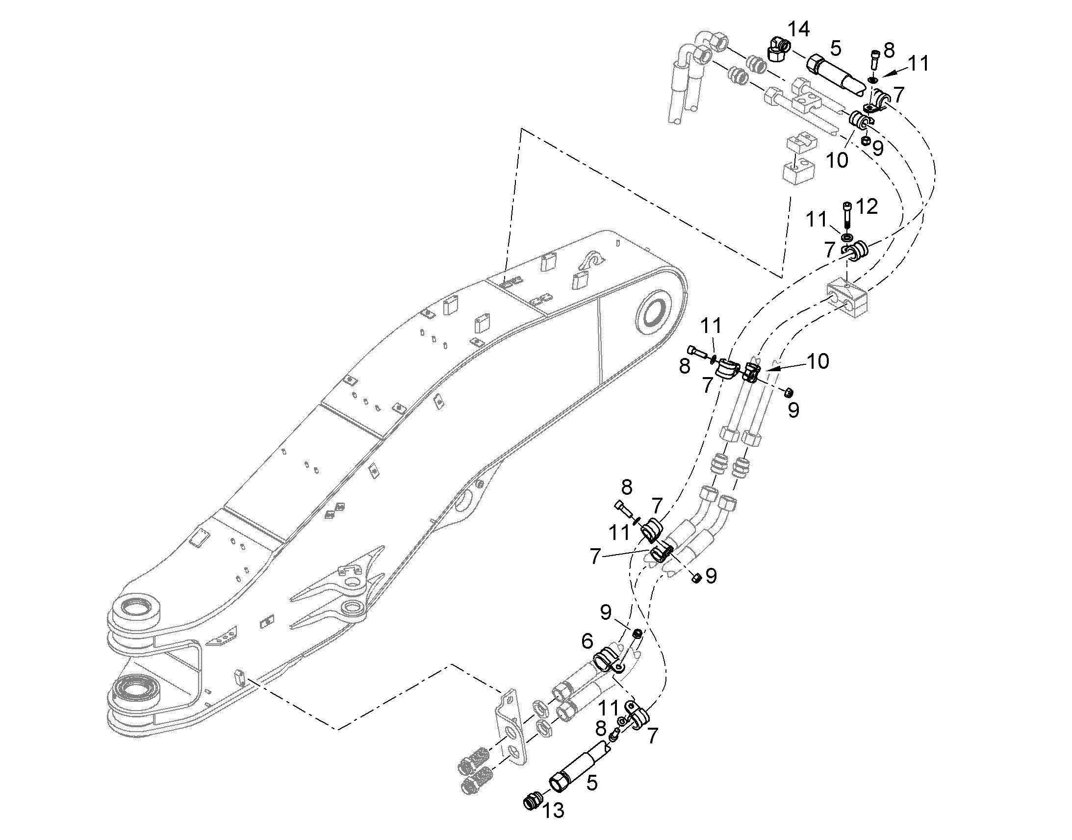 ШЛАНГ 12X2750 10287300 LIEBHERR