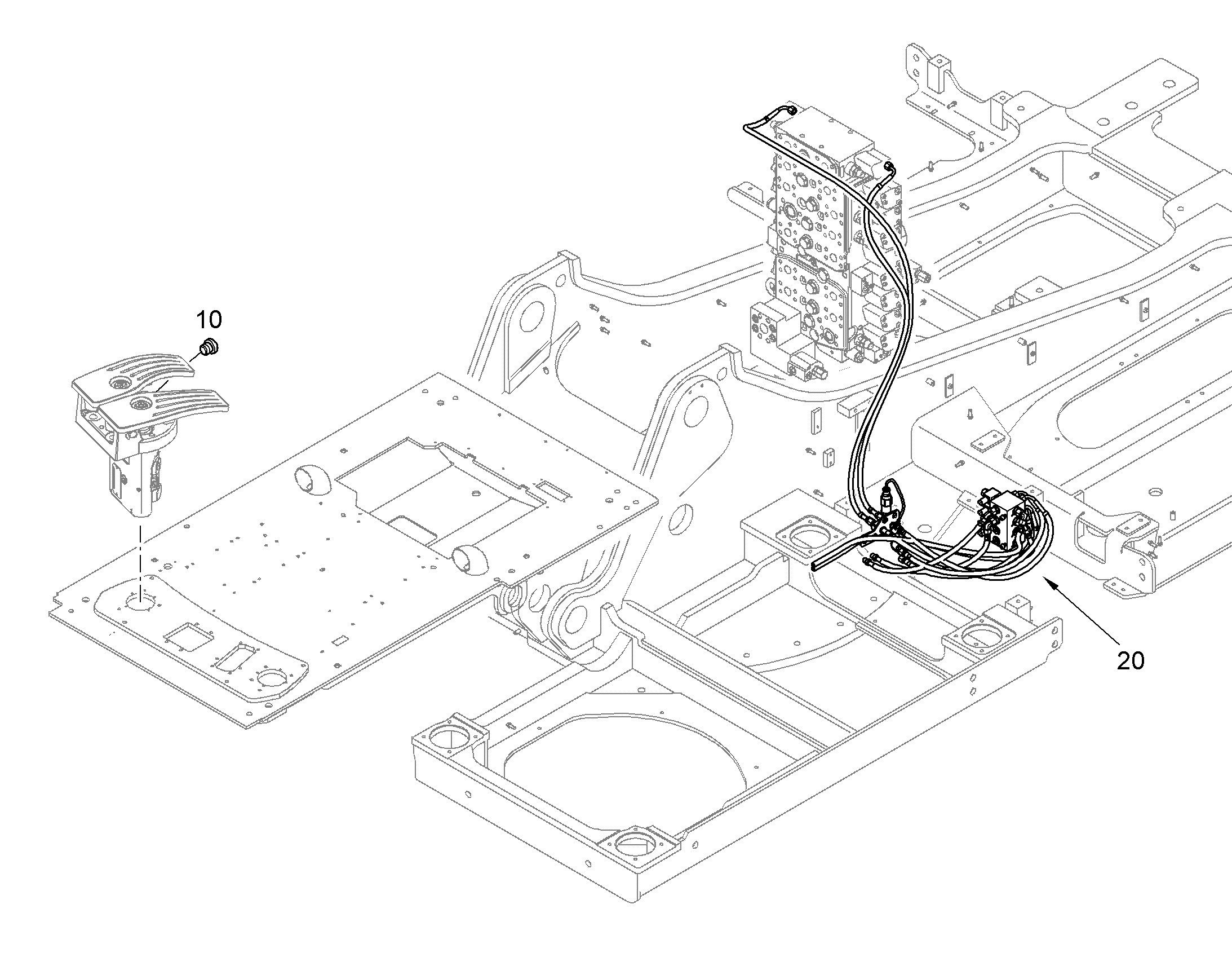ПЕРЕКЛЮЧЕНИЕ УПРАВЛЕНИЕ 10831448 LIEBHERR