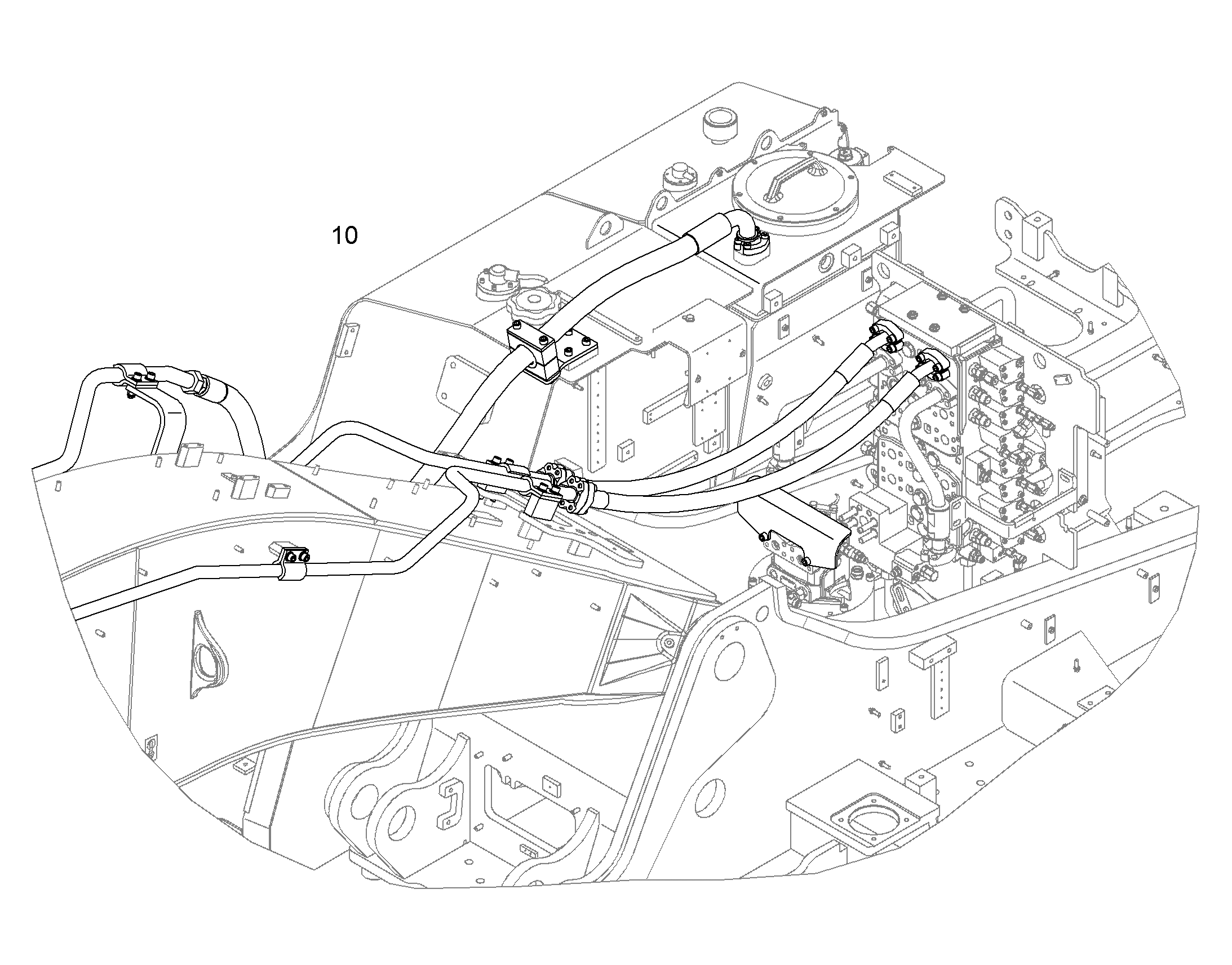 ПРОВОДКА МОНТАЖ AHS 10381118 LIEBHERR