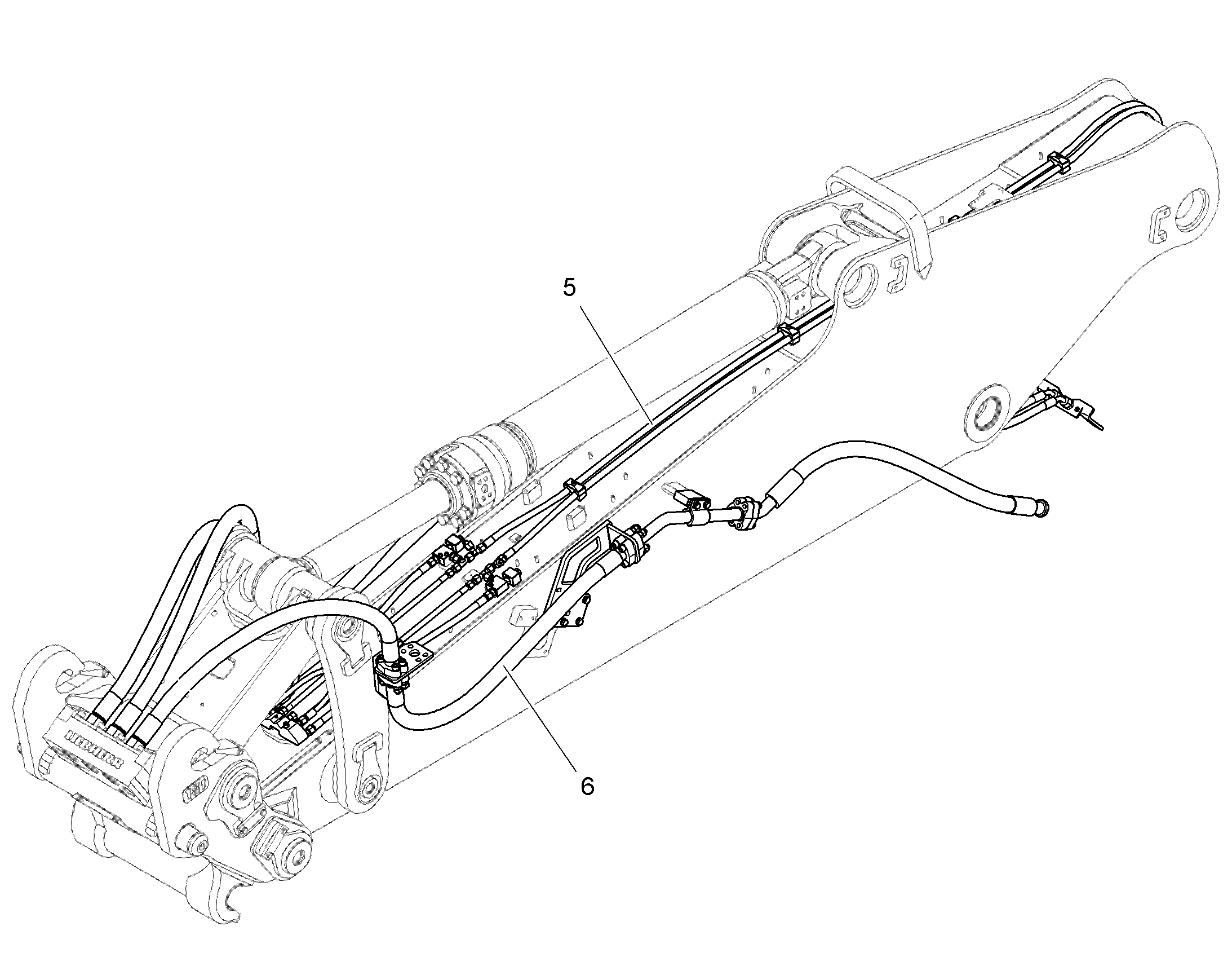 ПРОВОДКА МОНТАЖ AHS 10841009 LIEBHERR