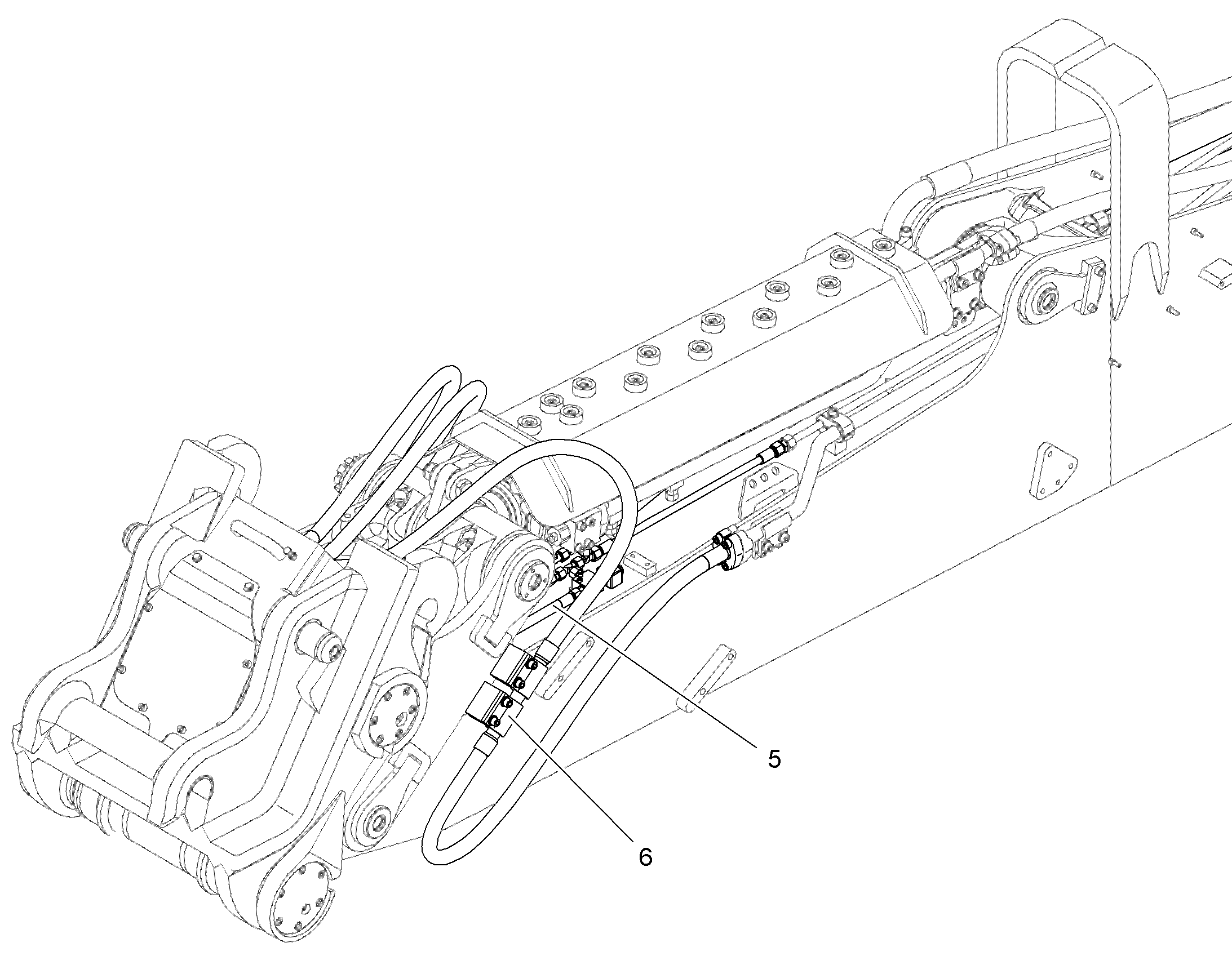 ПРОВОДКА МОНТАЖ AHS 10824551 LIEBHERR