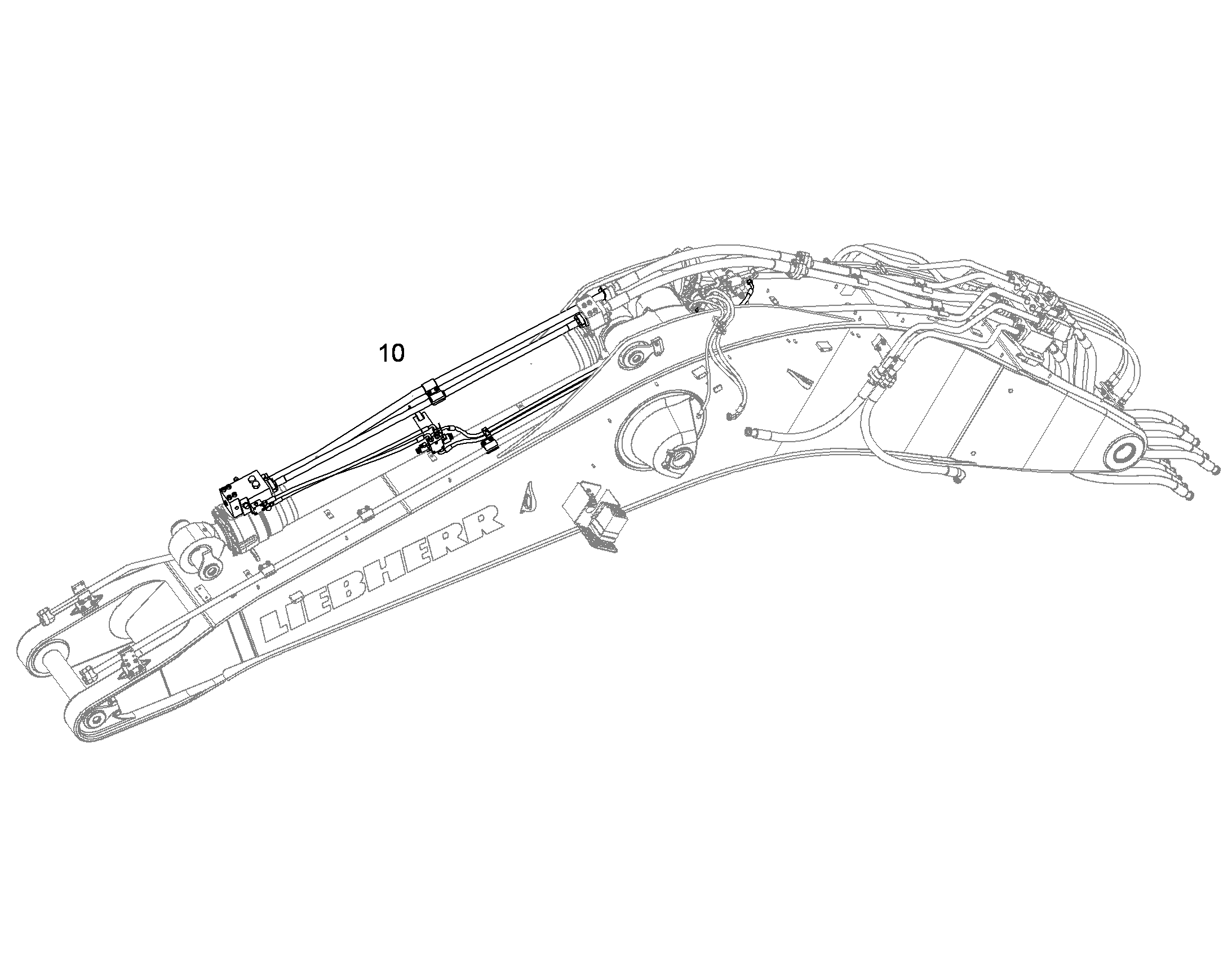 ЗАЩ.ТРУБЫ ЦИЛ.РУК. 10825338 LIEBHERR