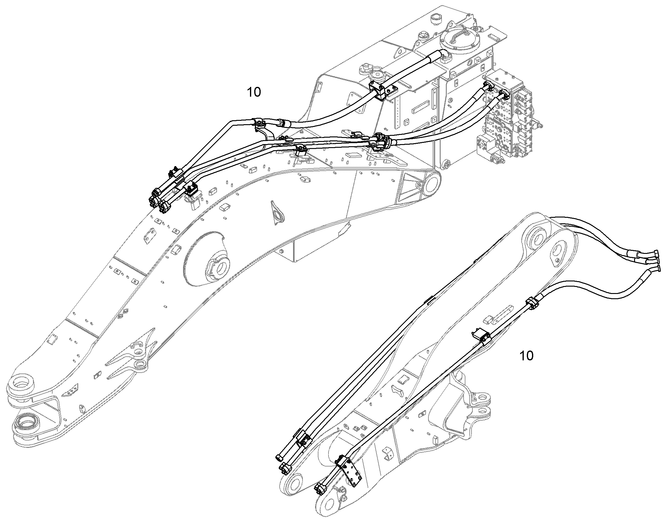 ПРОВОДКА МОНТАЖ AHS 10826841 LIEBHERR
