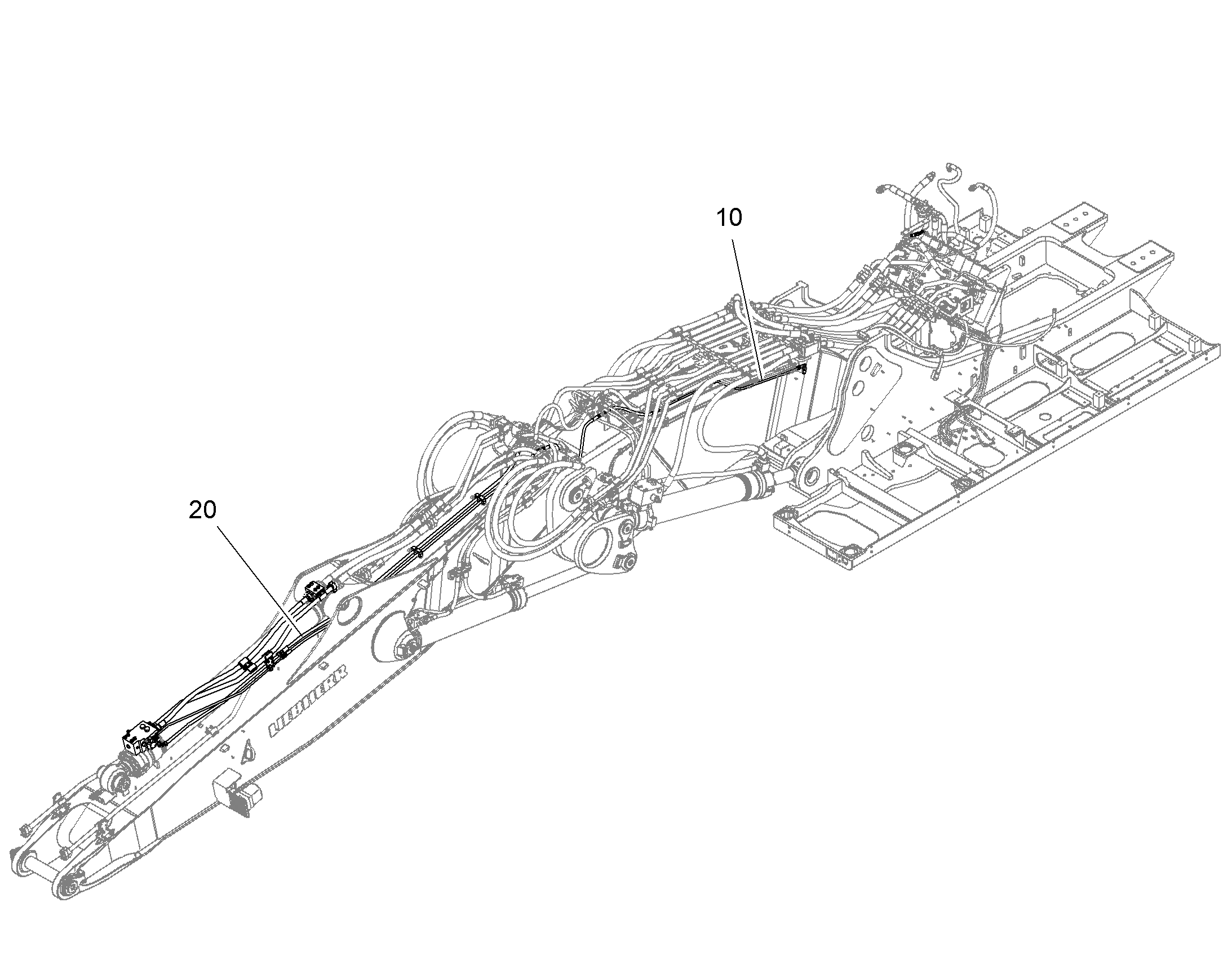 ЗАЩ.ТРУБЫ ЦИЛ.РУК. 10827008 LIEBHERR