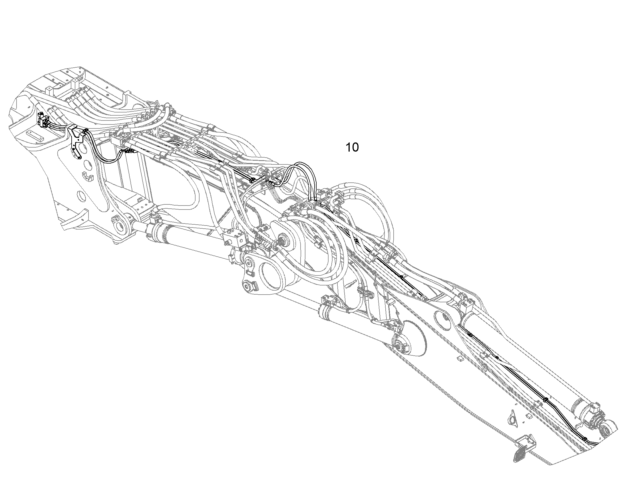 ПРОВОДКА ПРИВОД МЕХ. ПОВОРОТА 10827020 LIEBHERR