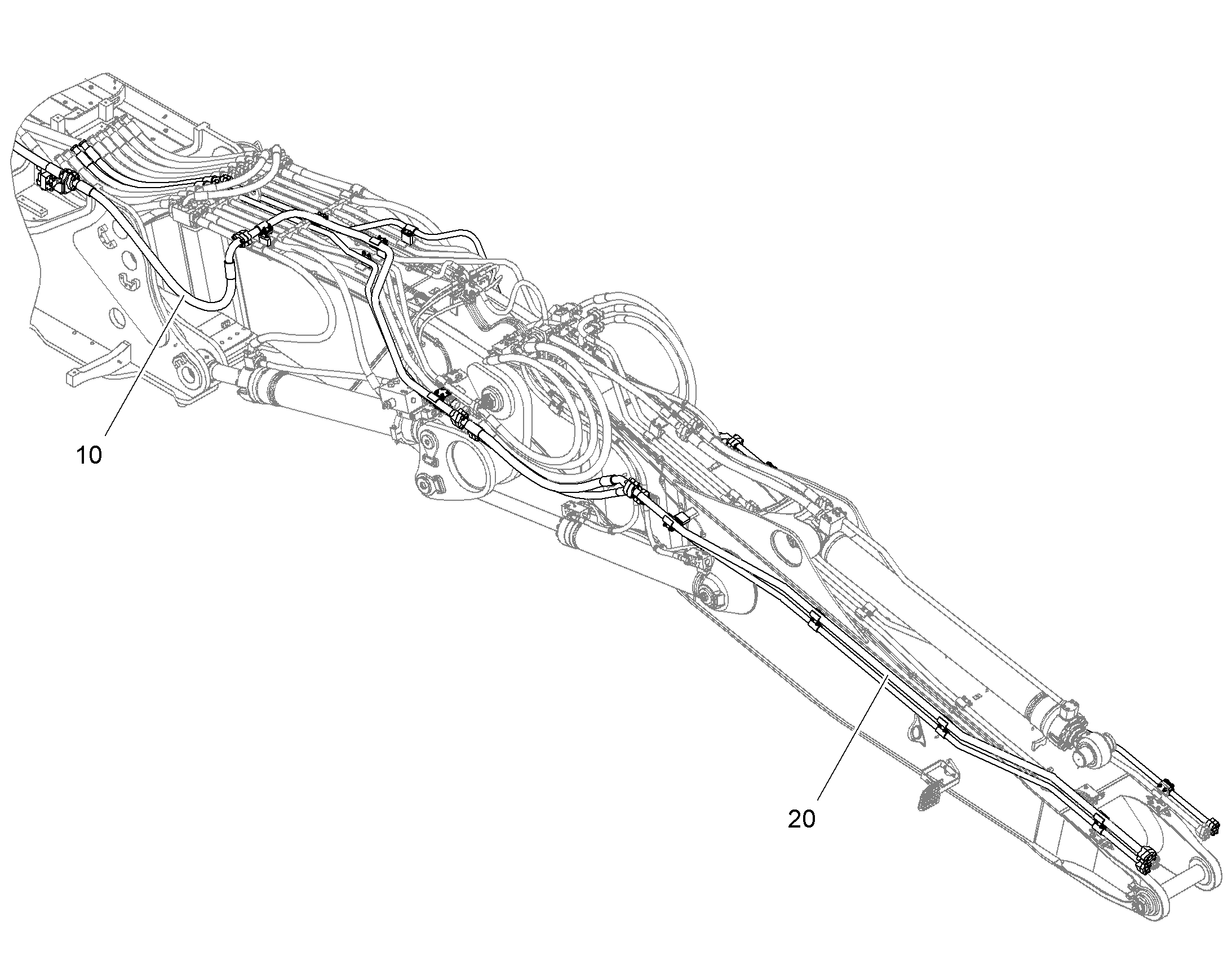 ПРОВОДКА МОНТАЖ AHS 10827010 LIEBHERR