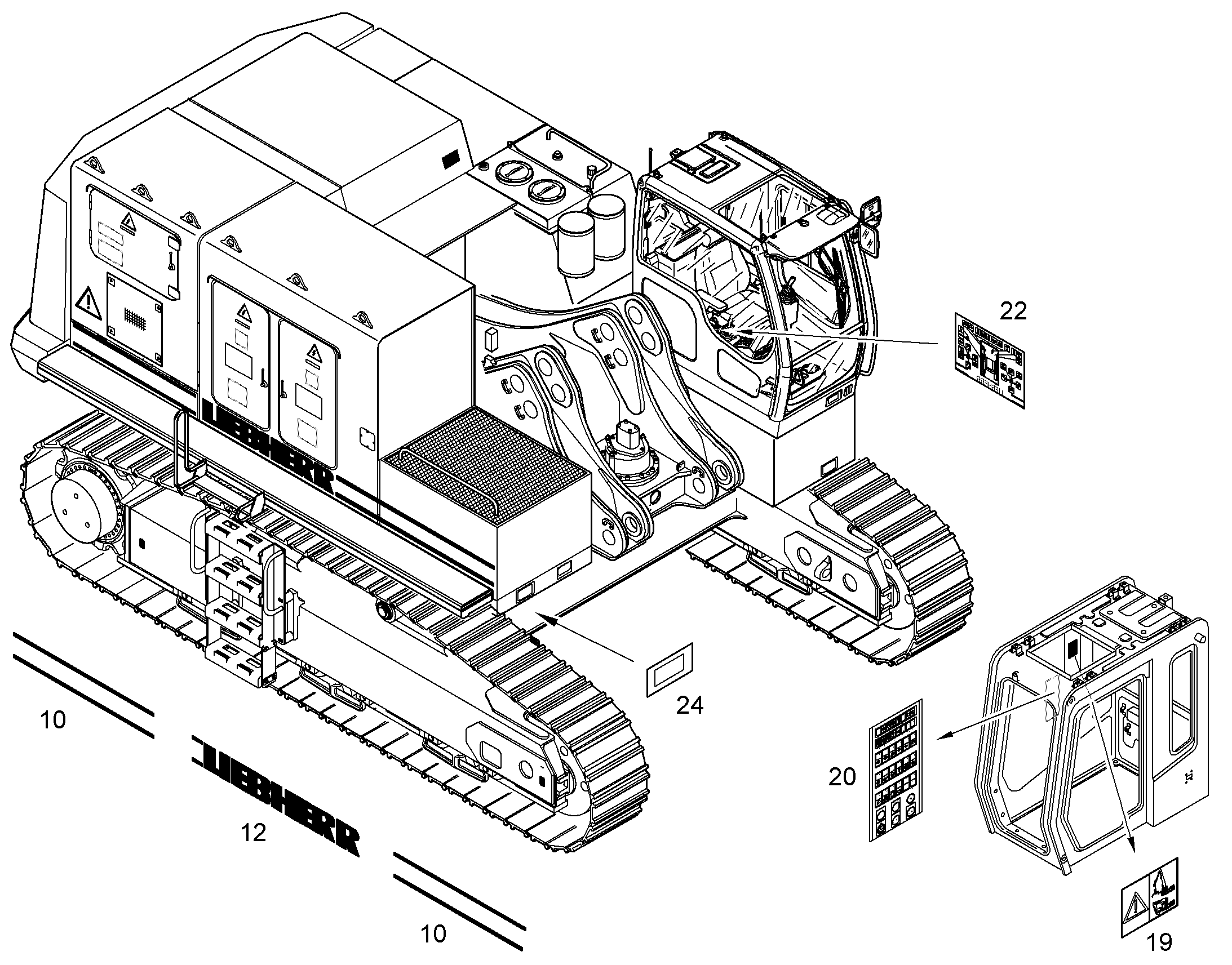 ПЛЕНКА КЛЕЯЩАЯСЯ 193mmX360mm 9935744 LIEBHERR