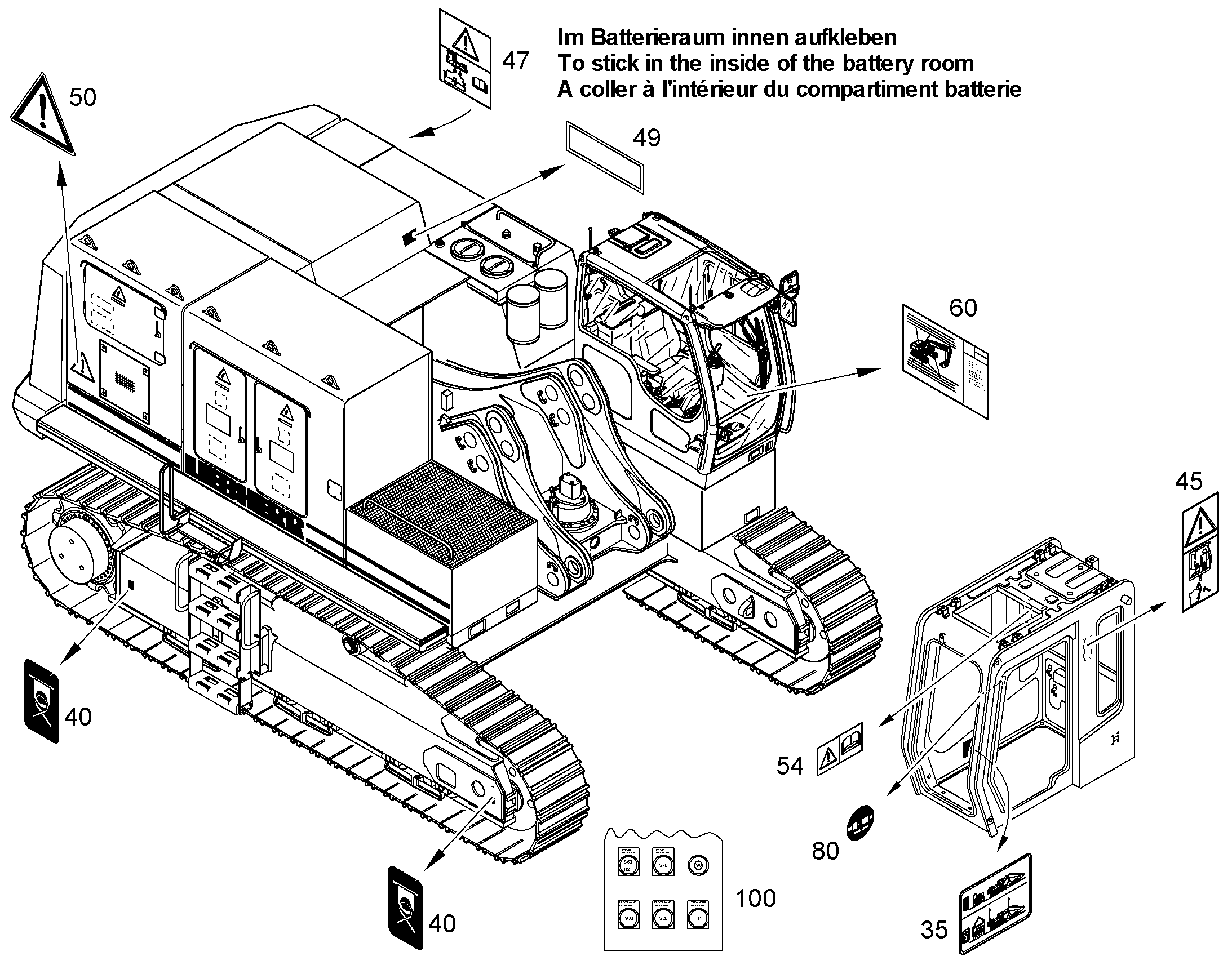 ЭТИКЕТКИ 11417599 LIEBHERR