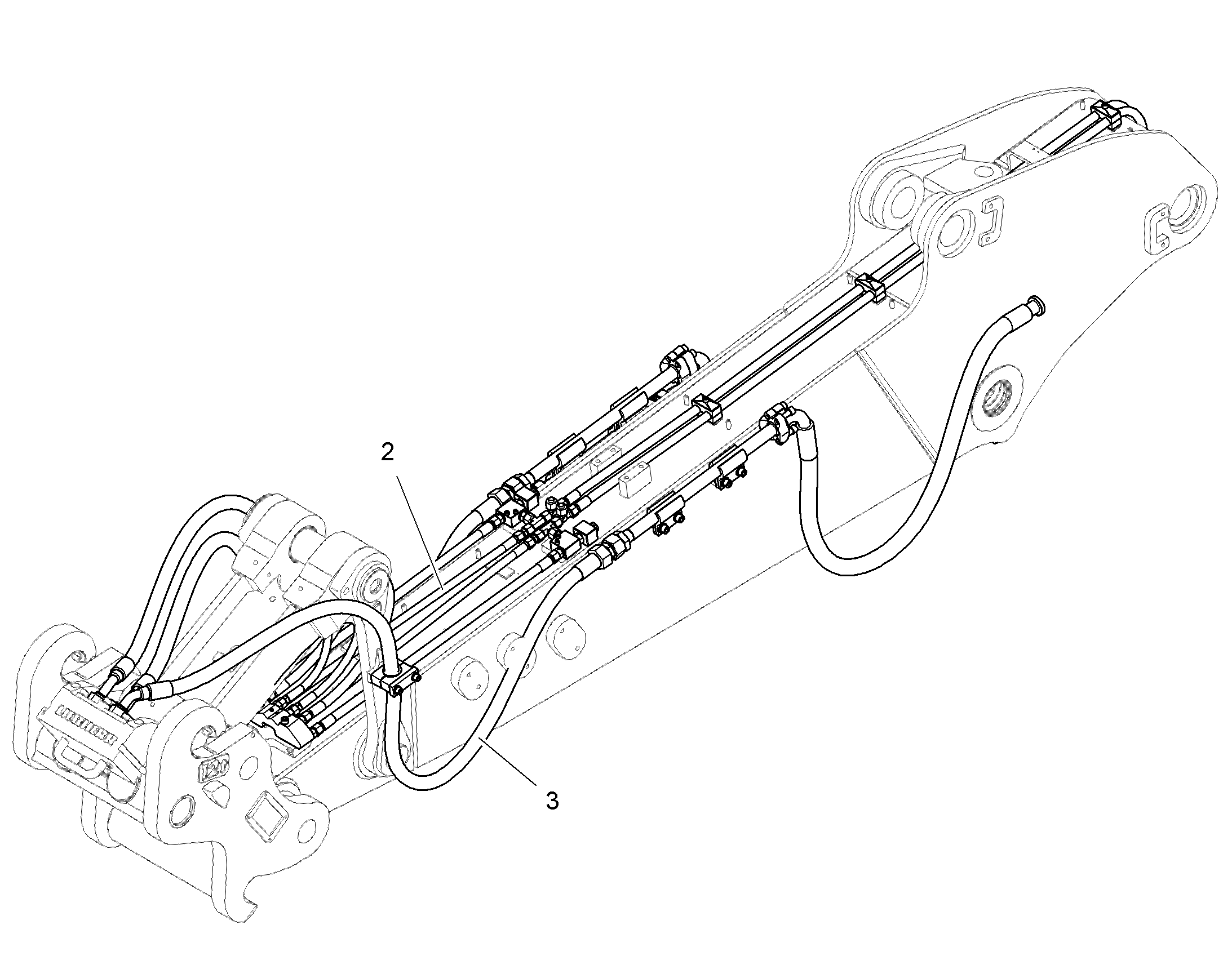 ПРОВОДКА МОНТАЖ AHS 10826699 LIEBHERR