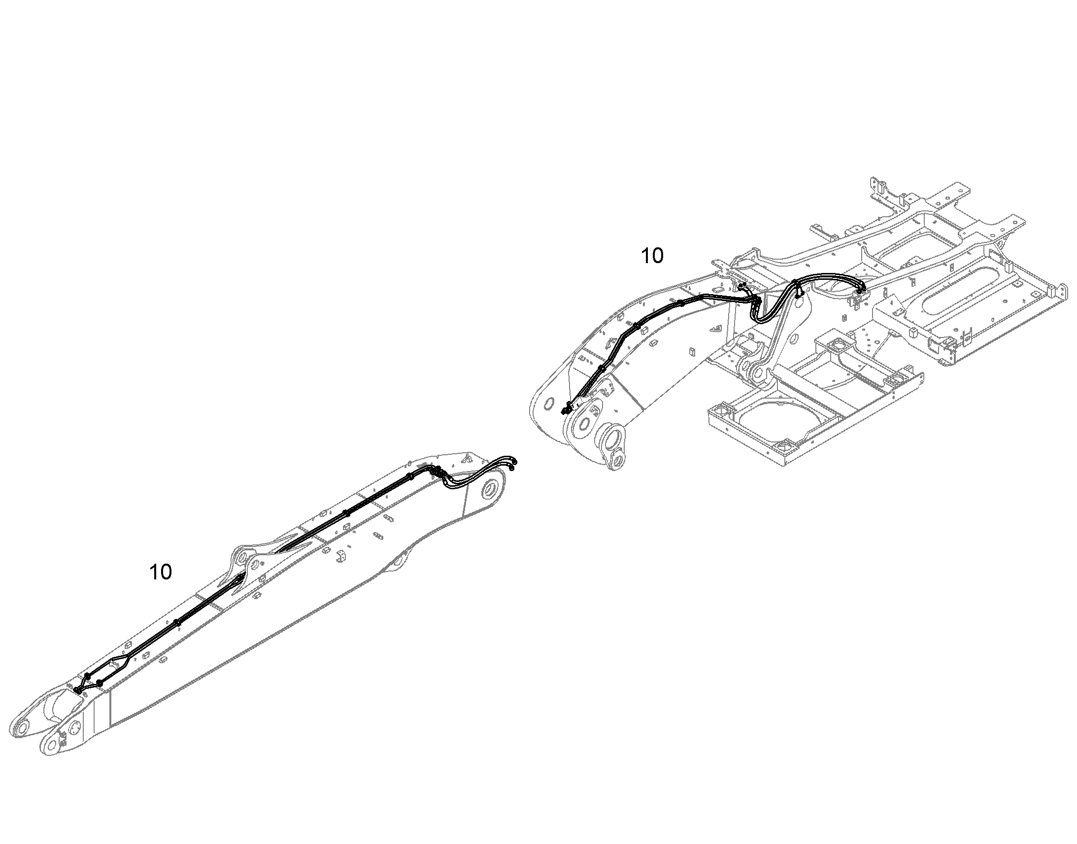 ПРОВОДКА ПРИВОД МЕХ. ПОВОРОТА 10826269 LIEBHERR