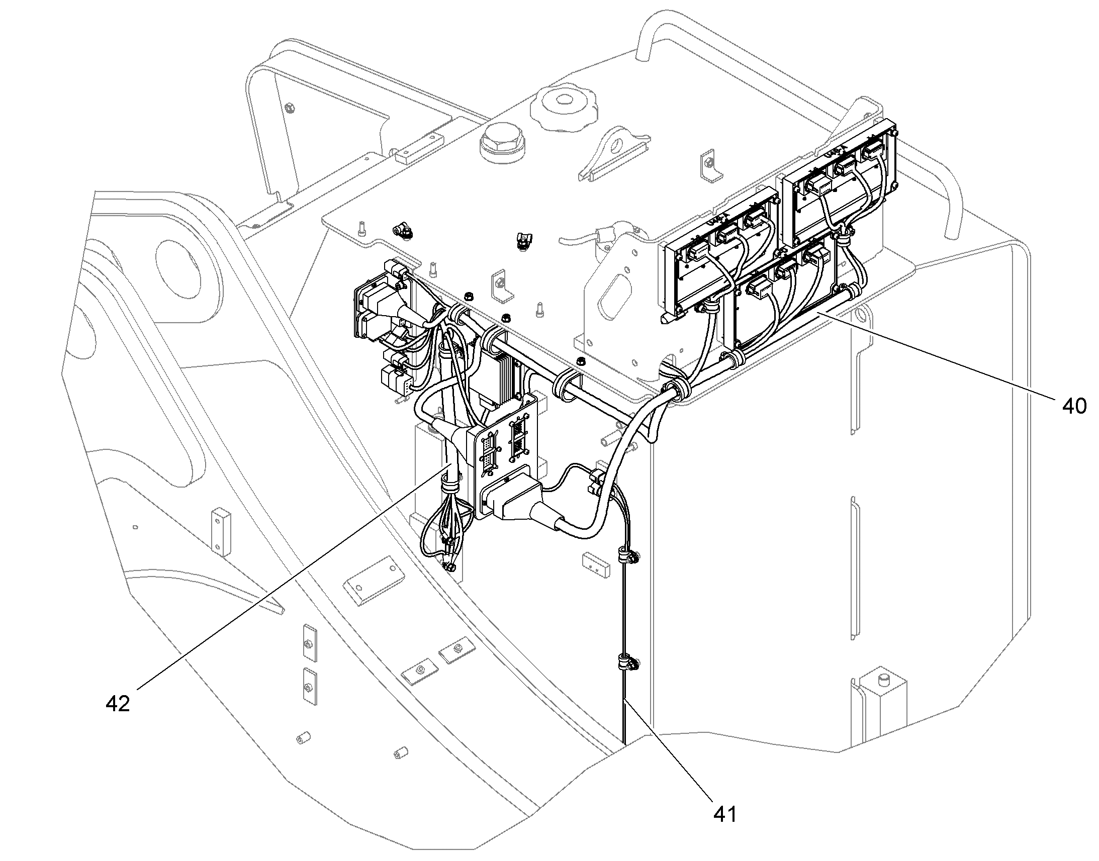 КОМПЛ. ПРОВОДОВ БАК ТОПЛИВНЫЙ 10402127 LIEBHERR