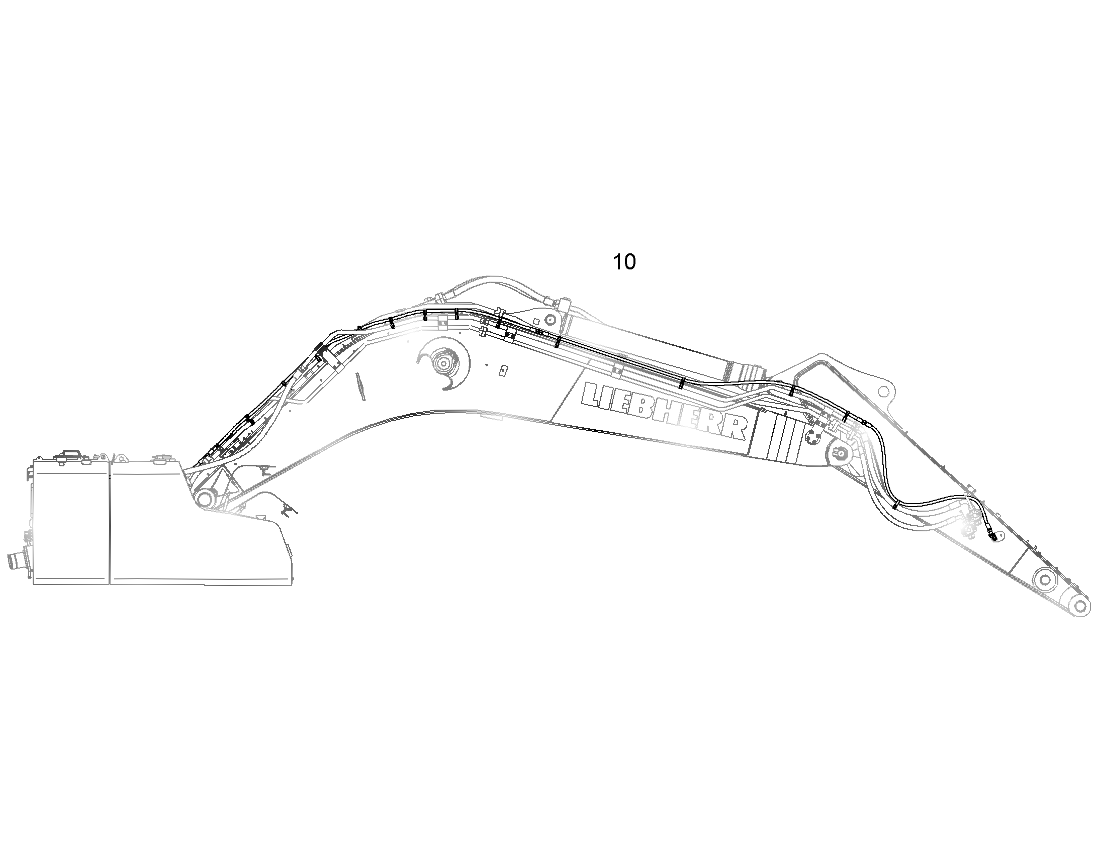 ТРУБОПРОВОД СЛИВА МАСЛА 10828327 LIEBHERR