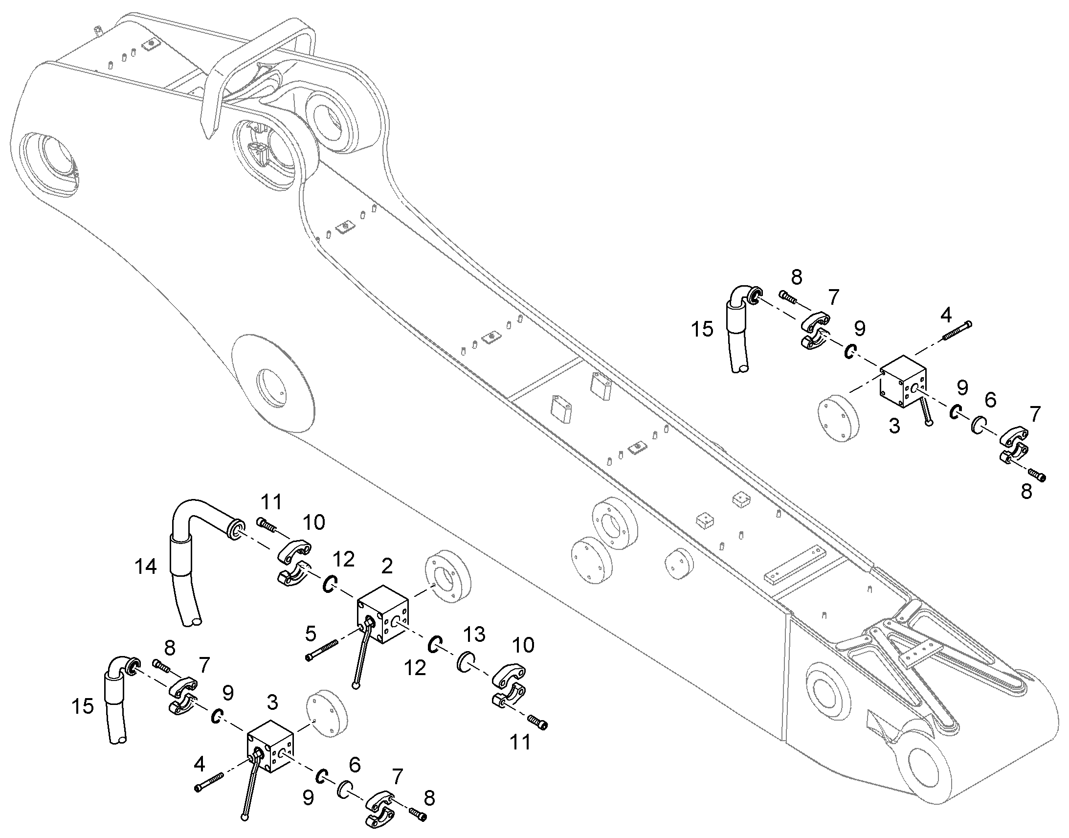 ПРОВОДКА МОНТАЖ AHS 11427537 LIEBHERR