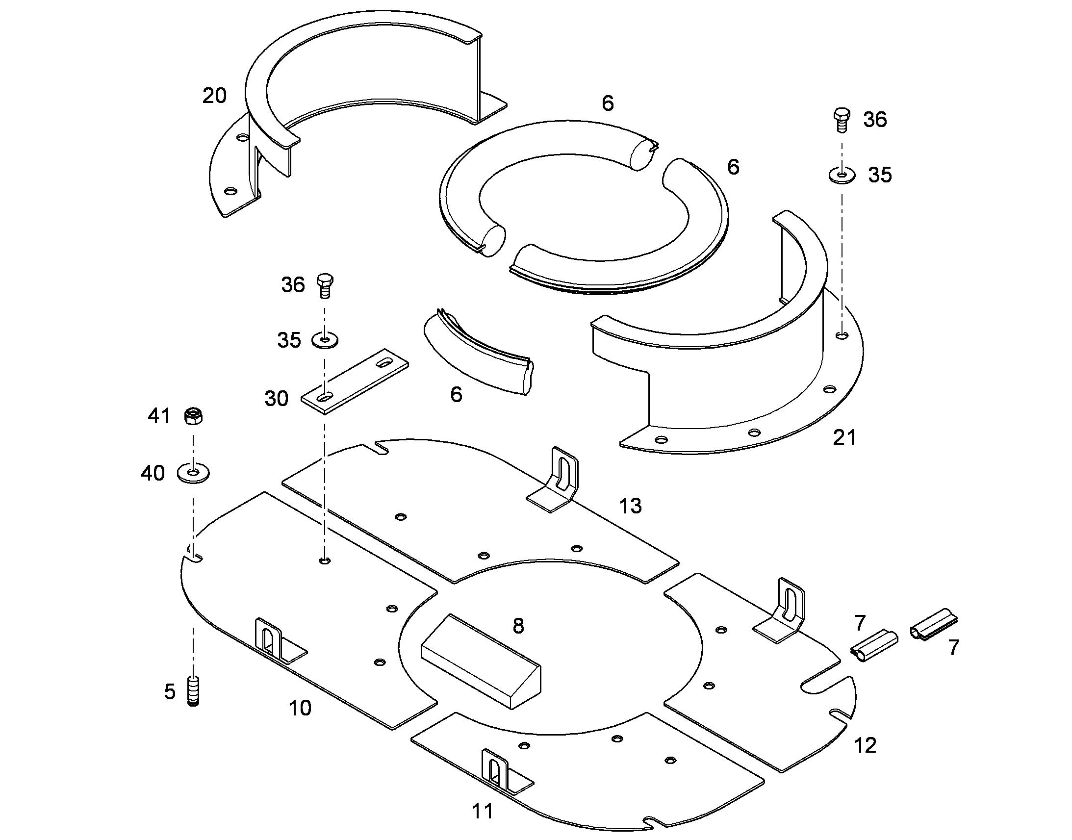ПЕРЕОБОРУД. ПОВОР. ПЛАТФОРМЫ 10829872 LIEBHERR