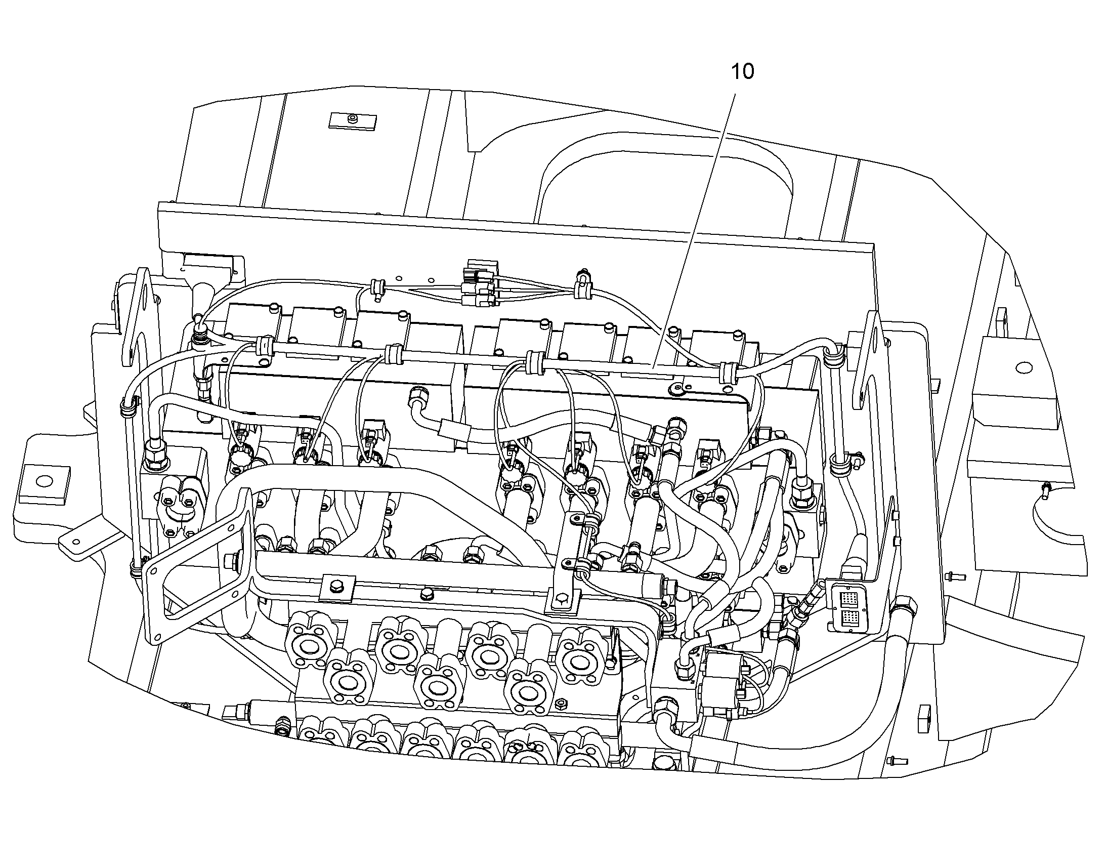 КОМПЛ.ПРОВОДОВ Г-РАСПР. W7 10403932 LIEBHERR