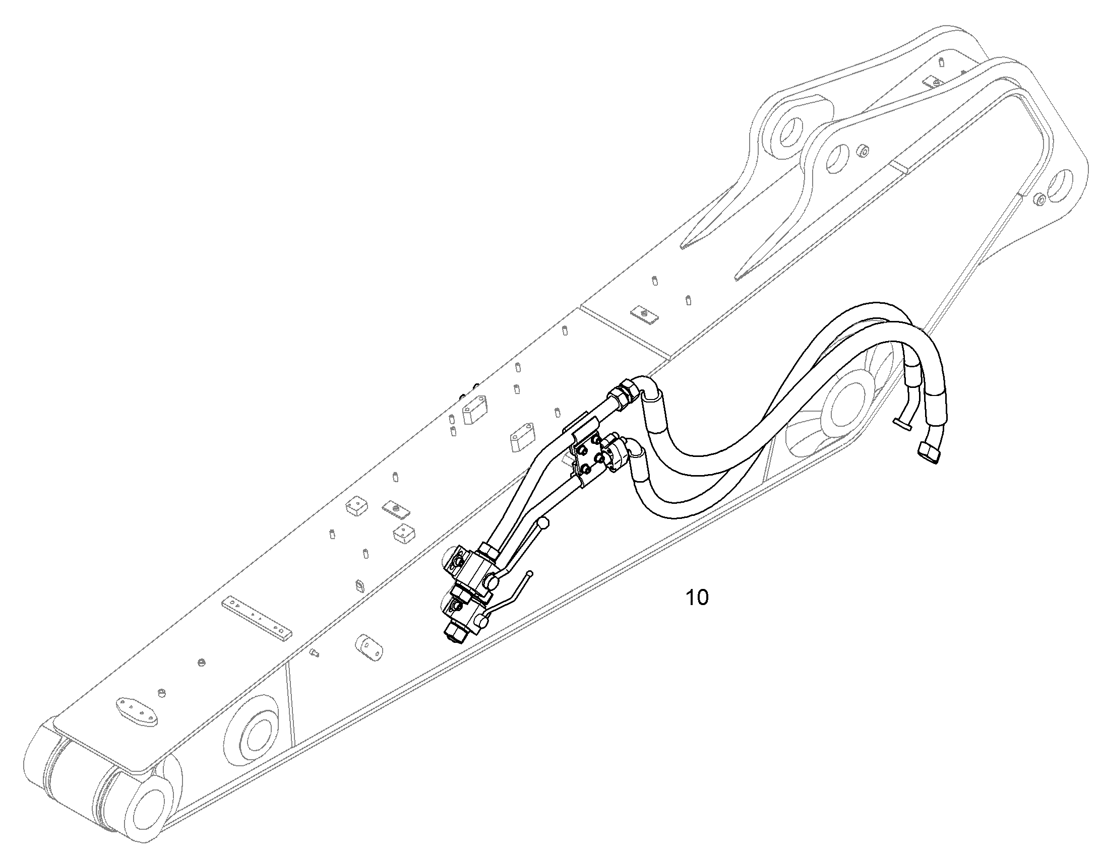 ПРОВОДКА МОНТАЖ AHS 10389422 LIEBHERR