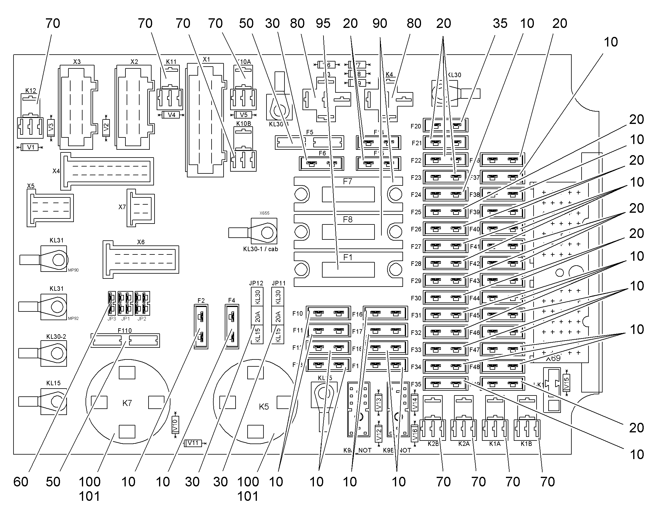 ПРЕДОХРАНИТЕЛЬНЫЙ АВТОМАТ 25A 24VDC 2-POL 11212228 LIEBHERR