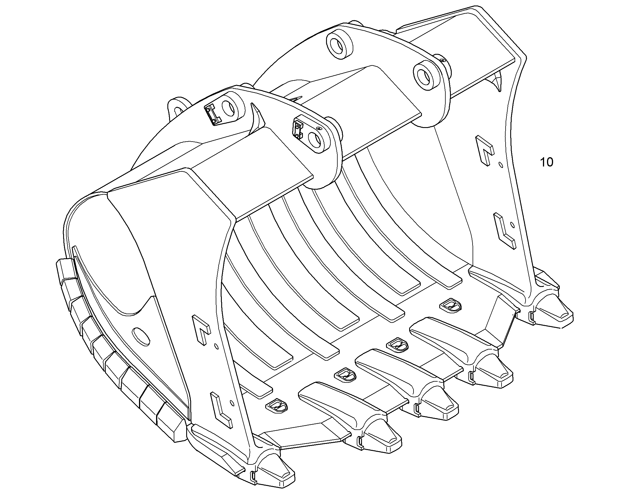 ЛОПАТА ОБРАТНАЯ HDV 10831600 LIEBHERR