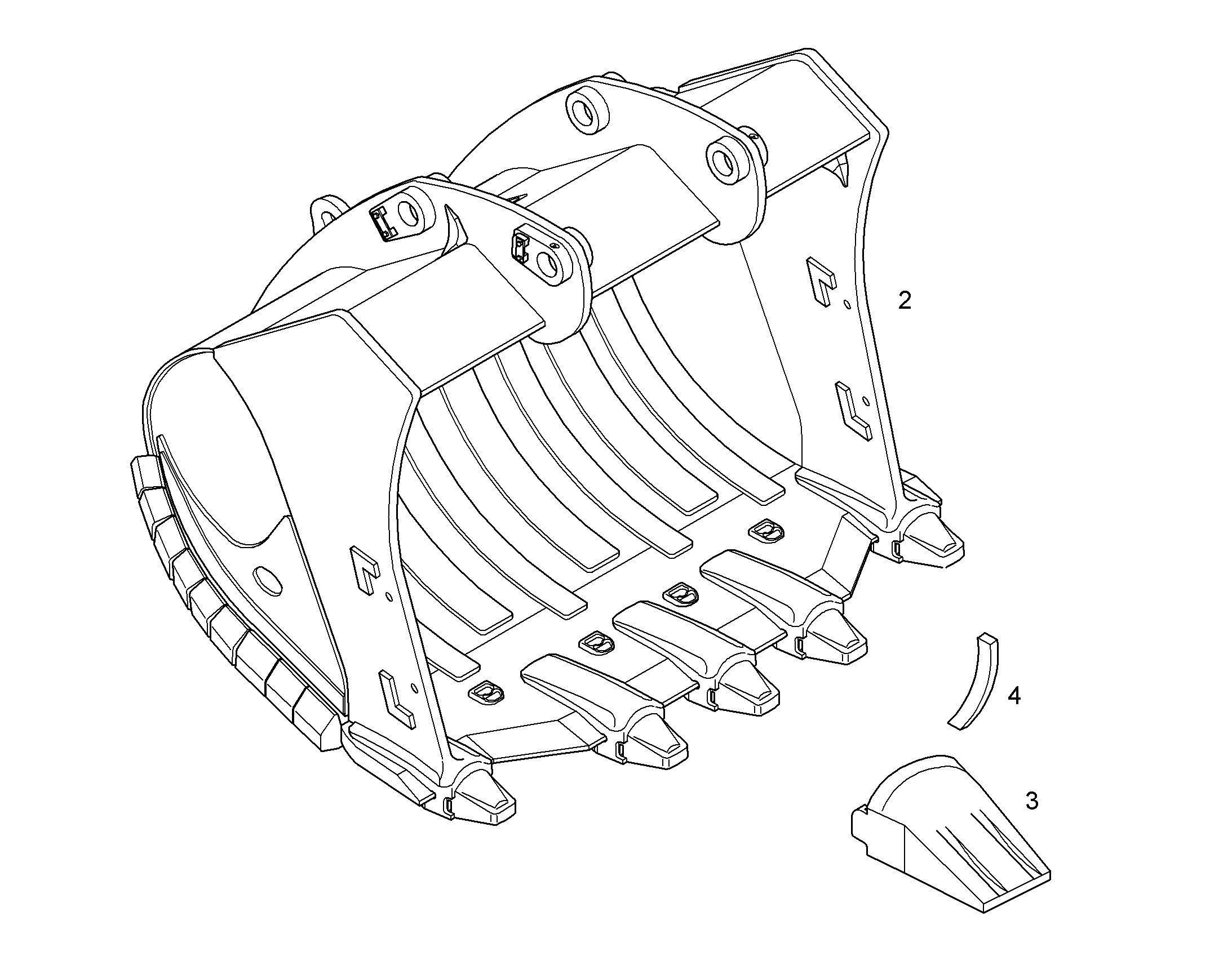 ЛОПАТА ОБРАТНАЯ HDV 10831583 LIEBHERR