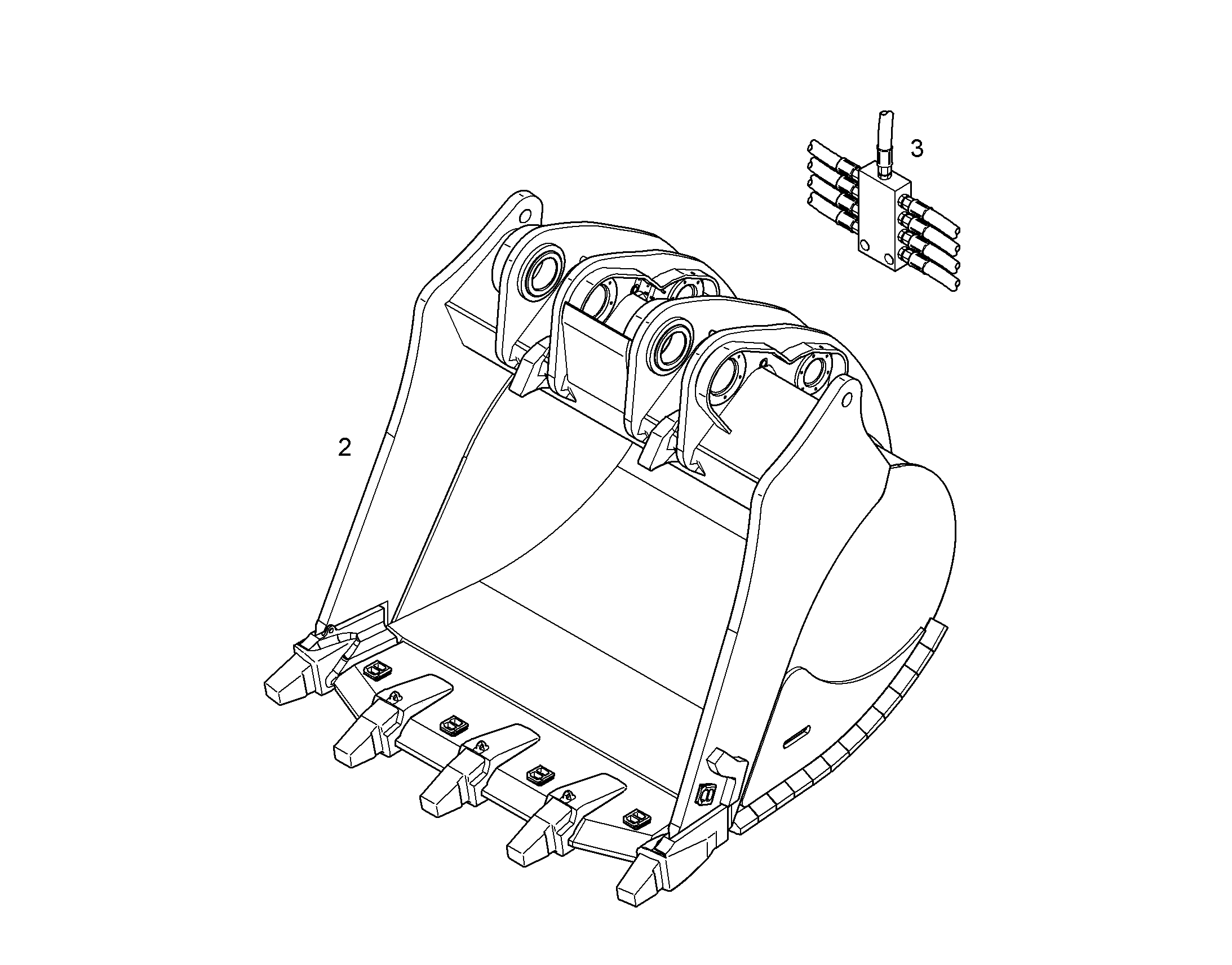 ЛОПАТА ОБРАТНАЯ HD 10820741 LIEBHERR