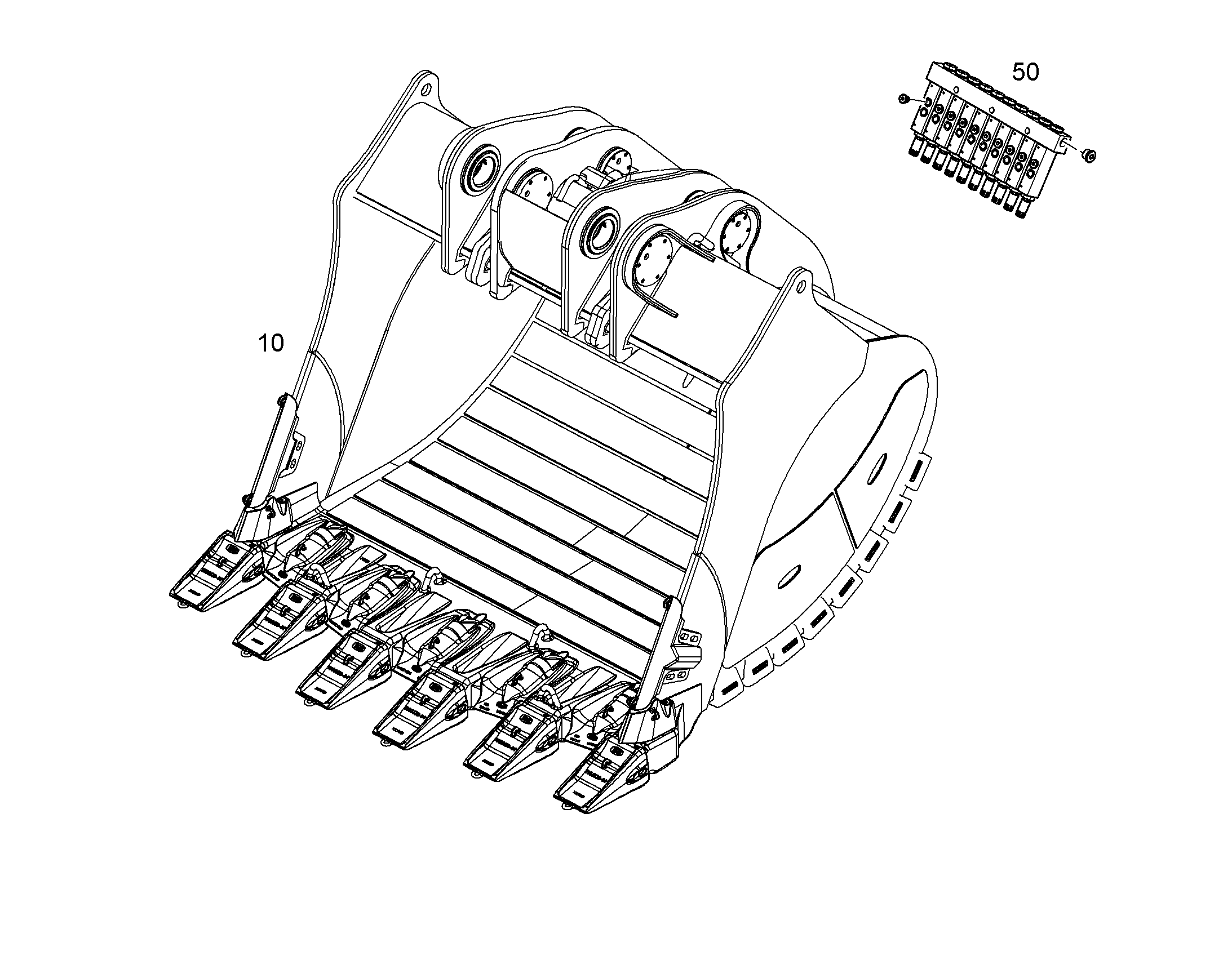 ЛОПАТА ОБРАТНАЯ HD 10822157 LIEBHERR