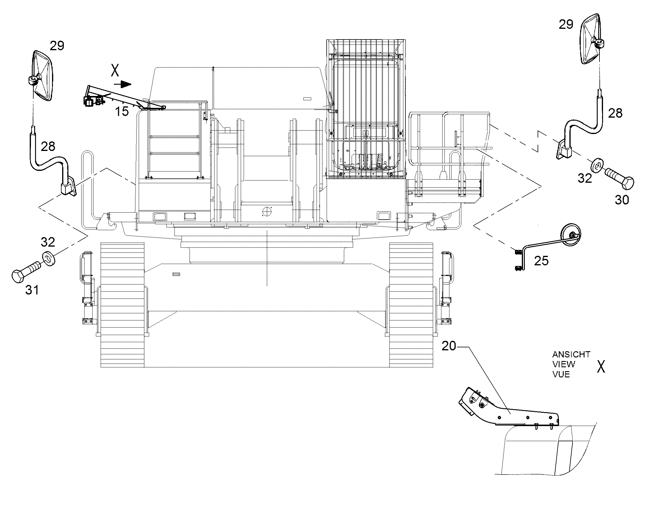 КАМЕРА ЗАДНЯЯ 10826071 LIEBHERR