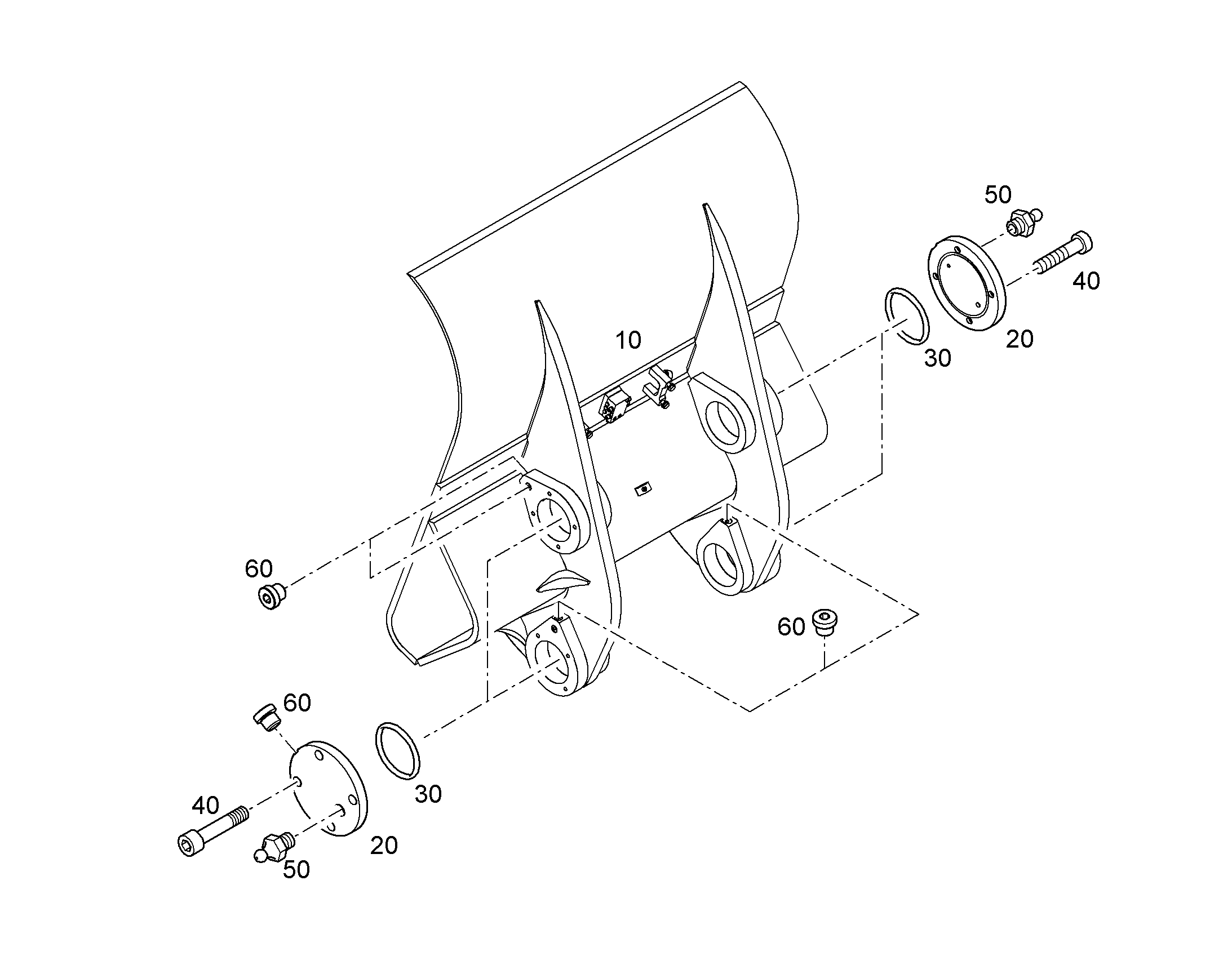 СТОЙКА ПОДШИПНИКА 1500MM 10823838 LIEBHERR