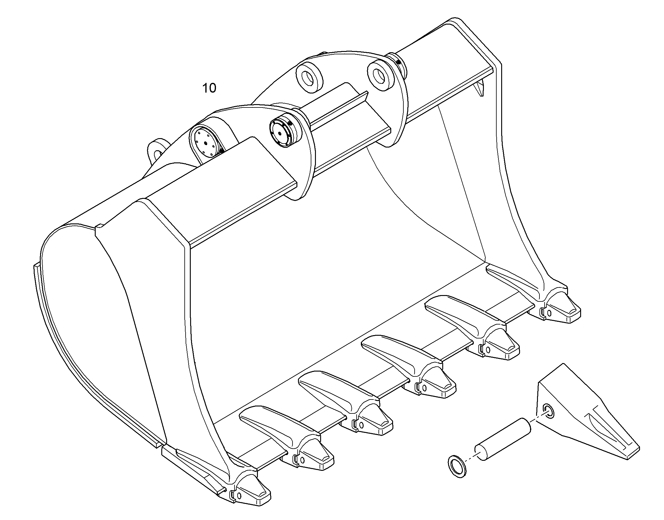 ЛОПАТА ОБРАТНАЯ 10828477 LIEBHERR