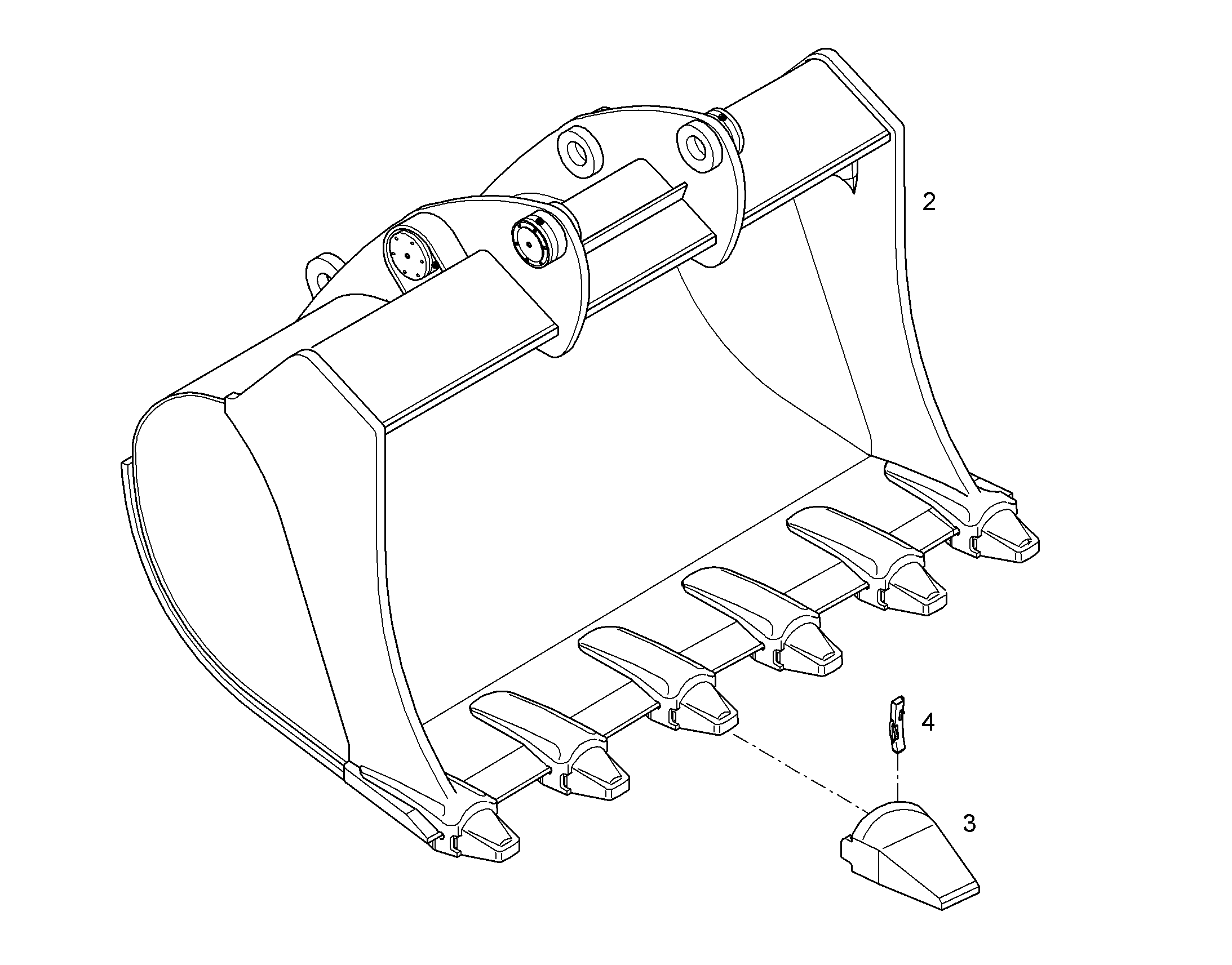 ЛОПАТА ОБРАТНАЯ 10828250 LIEBHERR