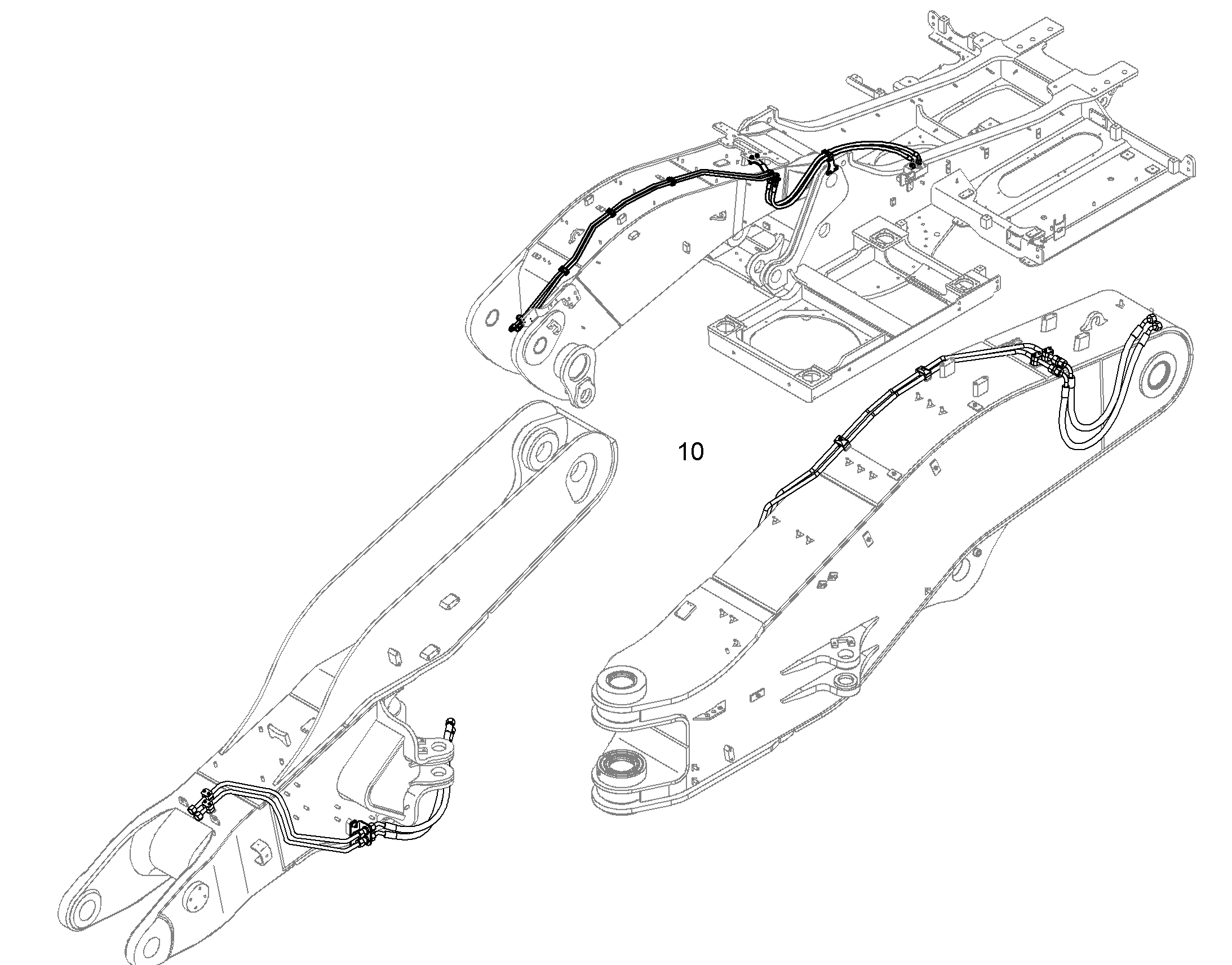 ПРОВОДКА ПРИВОД МЕХ. ПОВОРОТА 10828648 LIEBHERR