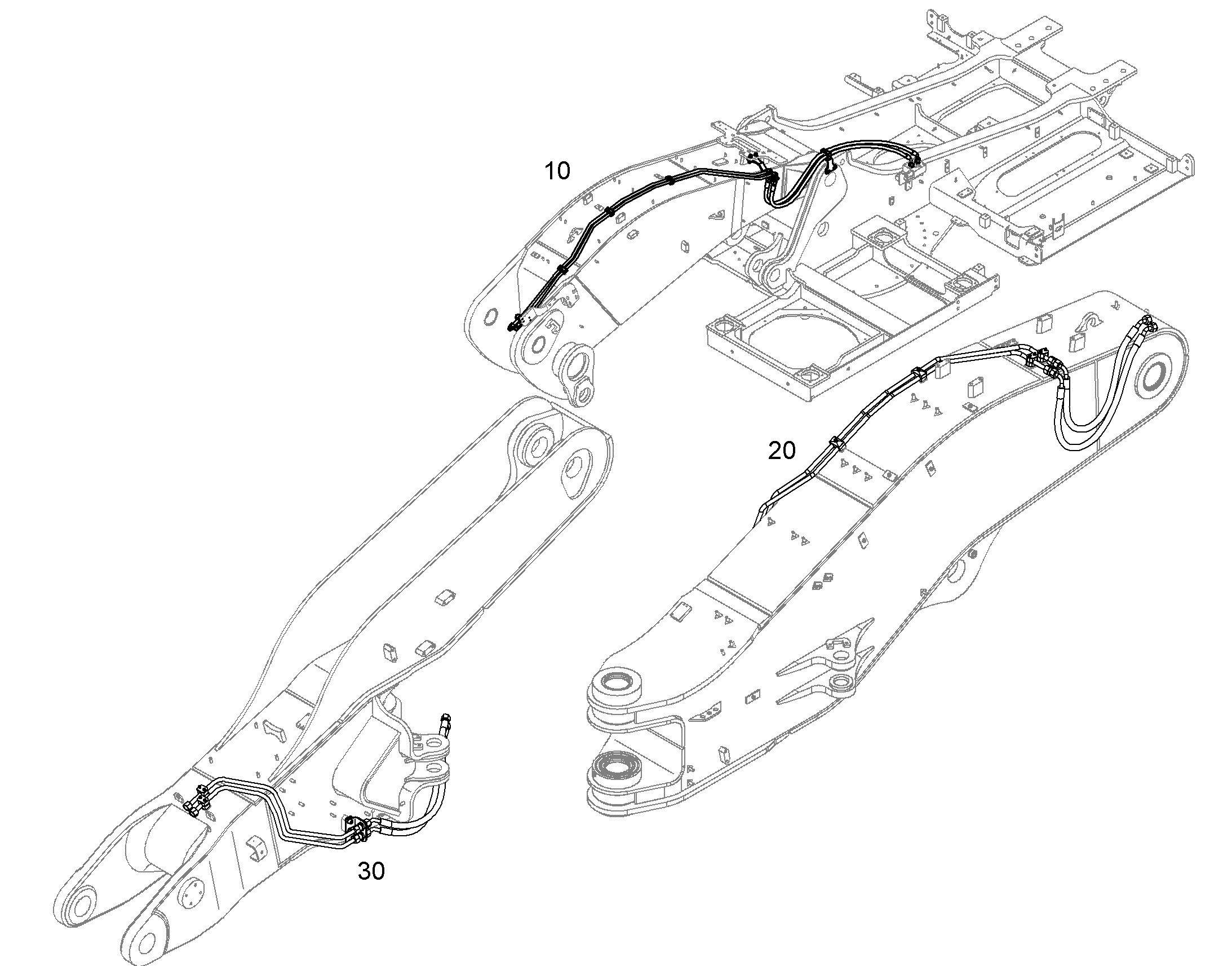 ПРОВОДКА ПРИВОД МЕХ. ПОВОРОТА 10828650 LIEBHERR