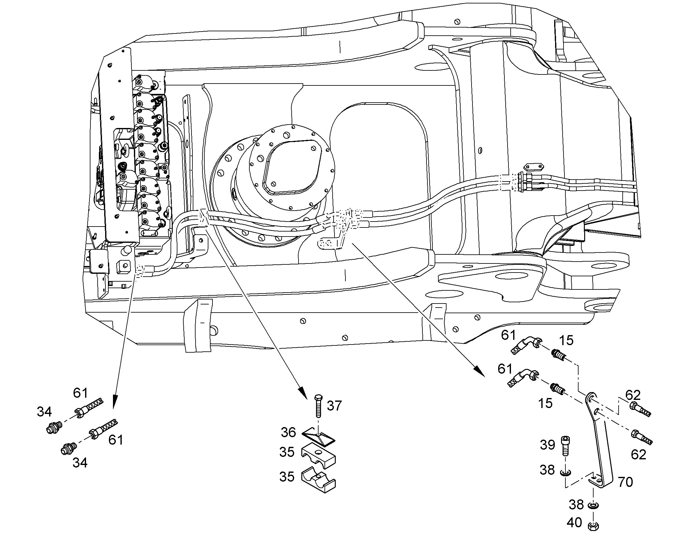 ШЛАНГ 12X1430 10815591 LIEBHERR