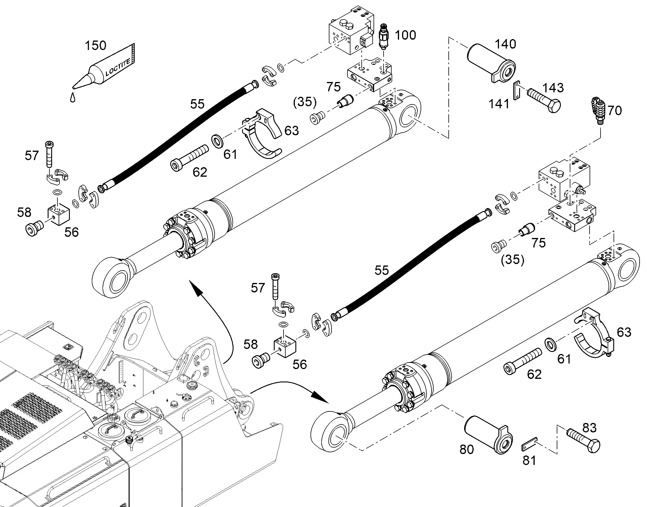 СКОБА d=220 11815698 LIEBHERR