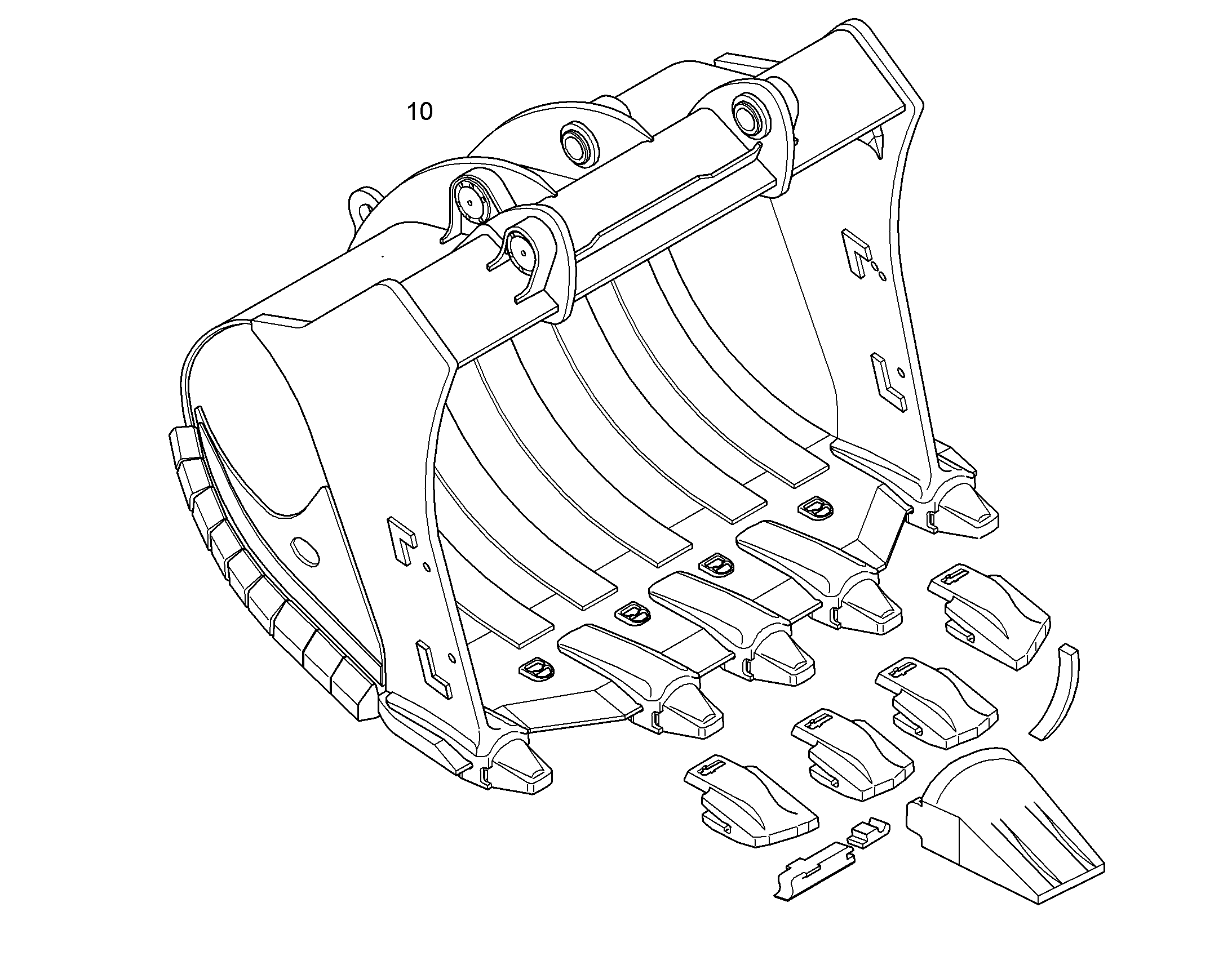 ЛОПАТА ОБРАТНАЯ HDV 10830643 LIEBHERR