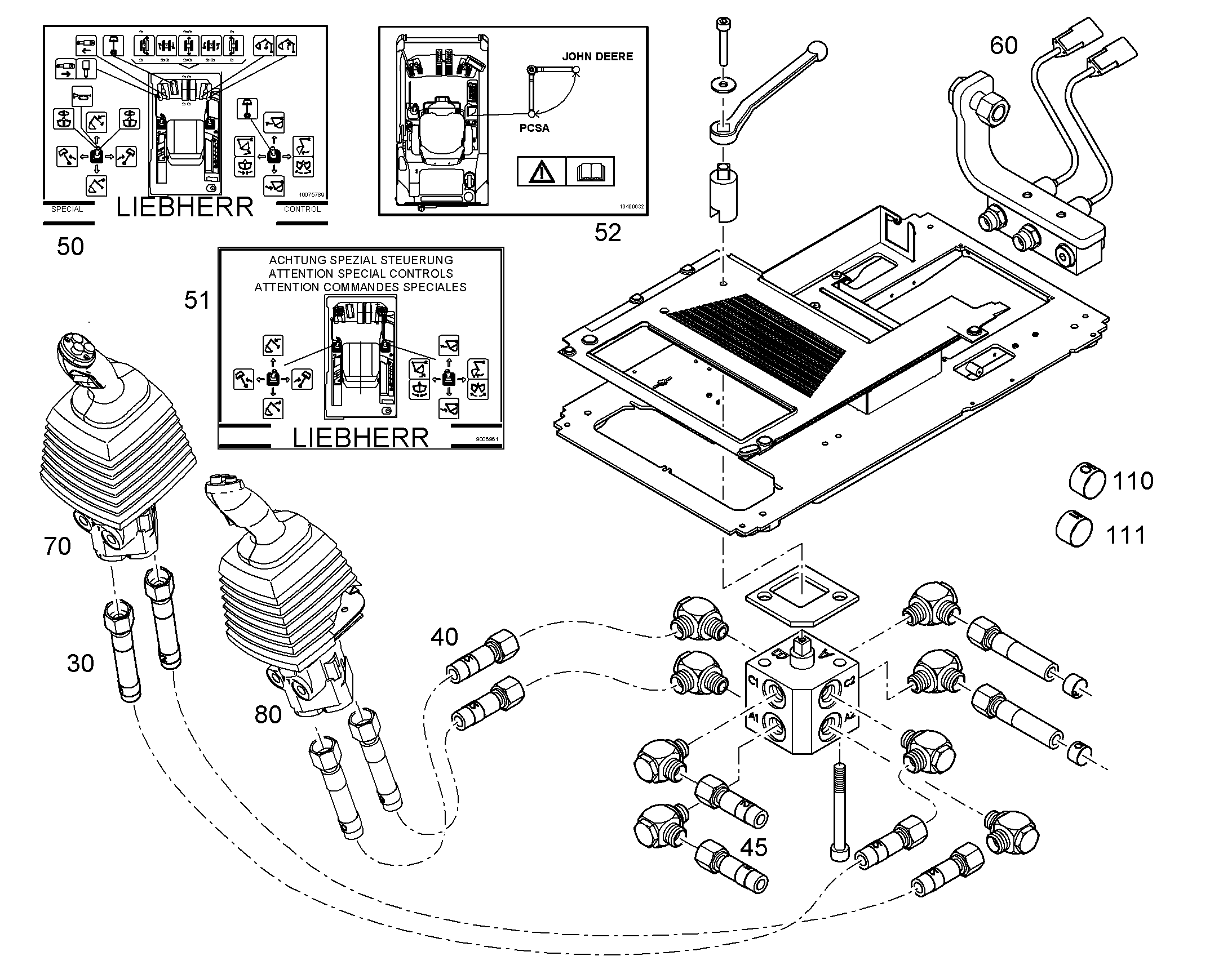 РЕКОНСТР.ПОДЛОКОТНИКА ПРАВ. 10839343 LIEBHERR
