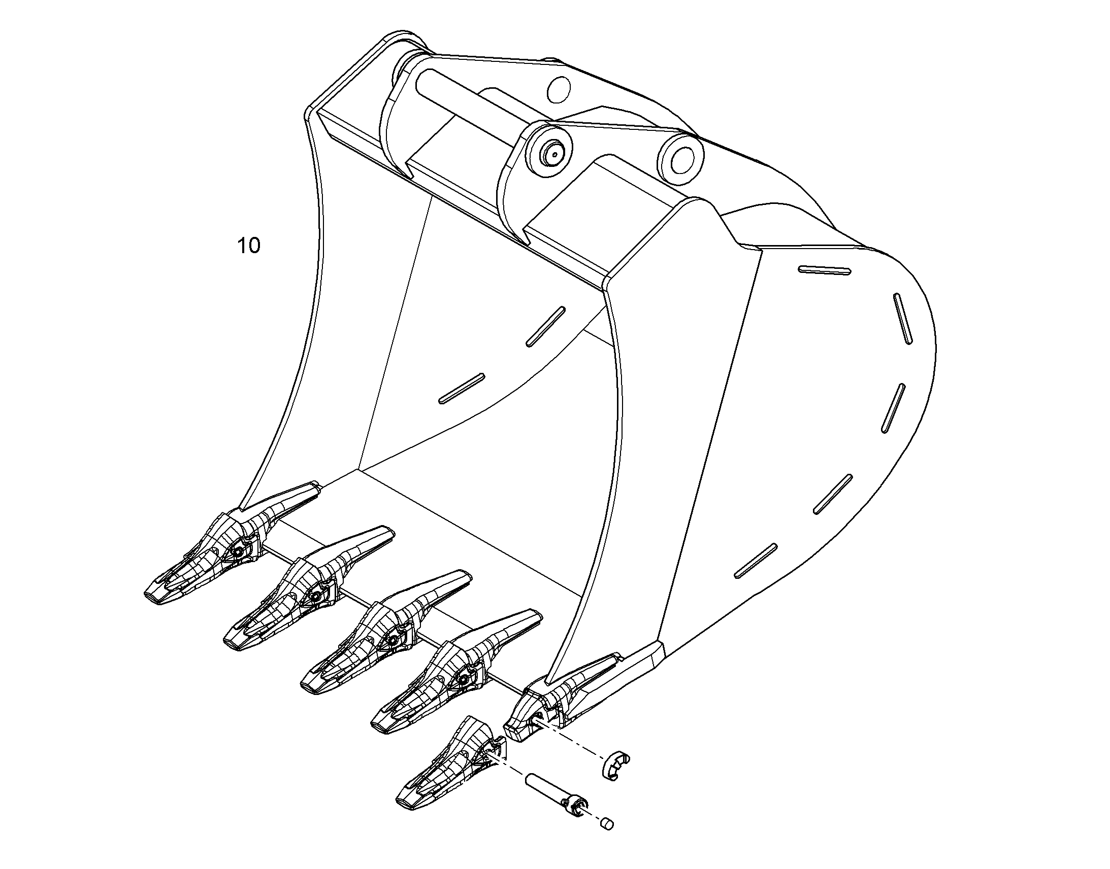 ЛОПАТА ОБРАТНАЯ 10833249 LIEBHERR