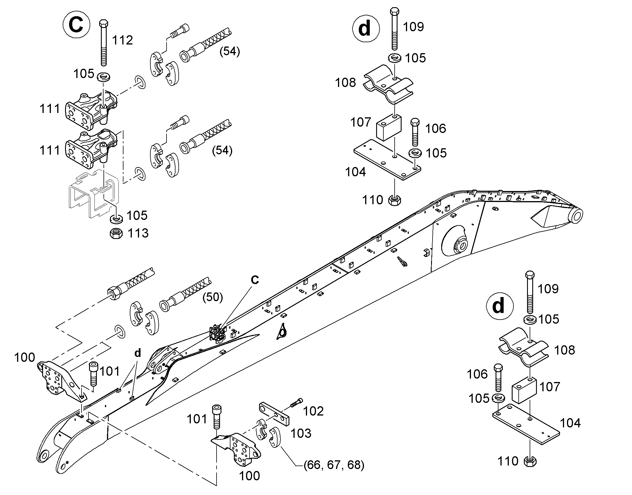 ПРОВОДКА МОНТАЖ AHS 10829516 LIEBHERR
