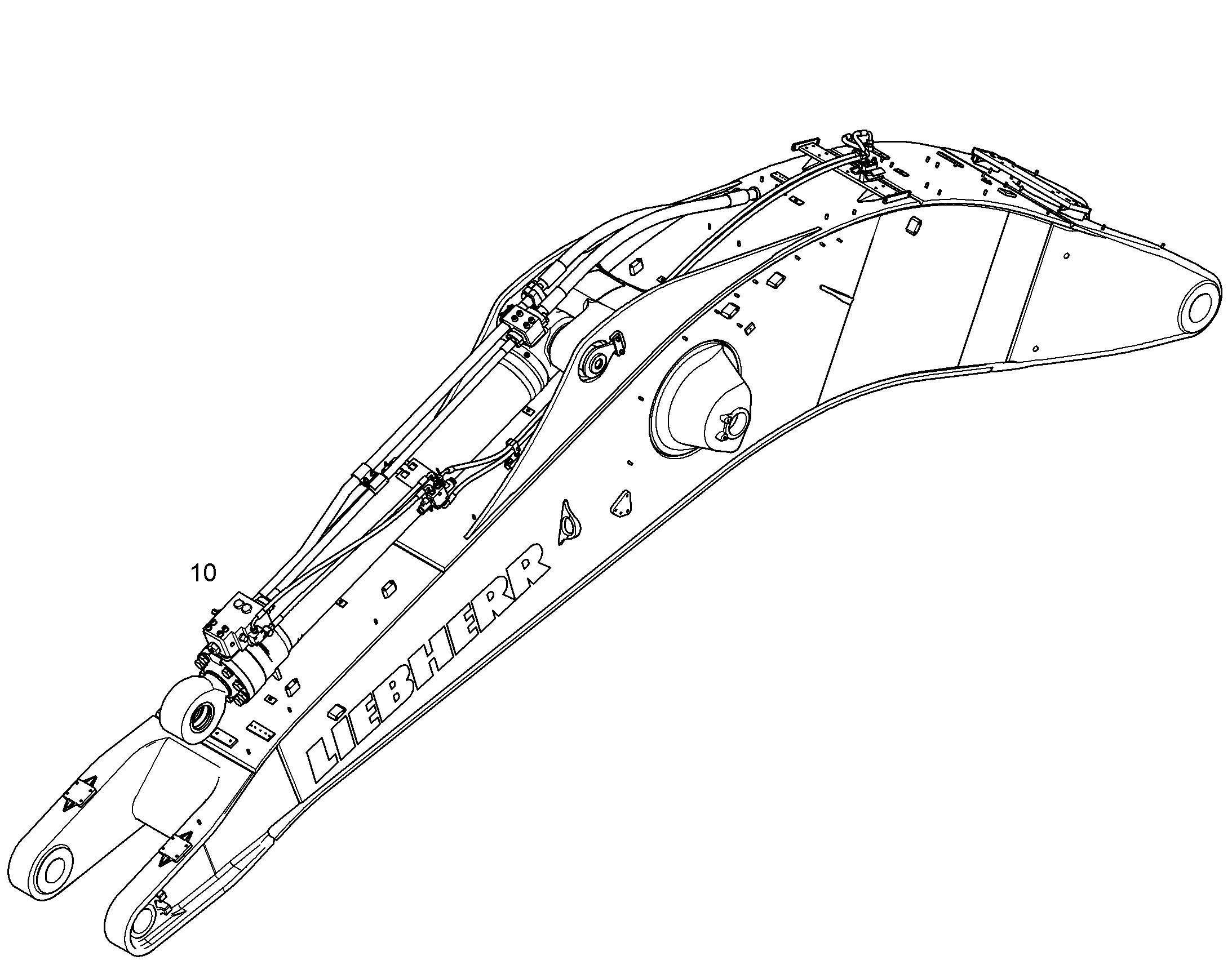 ЗАЩ.ТРУБЫ ЦИЛ.РУК. 10831760 LIEBHERR