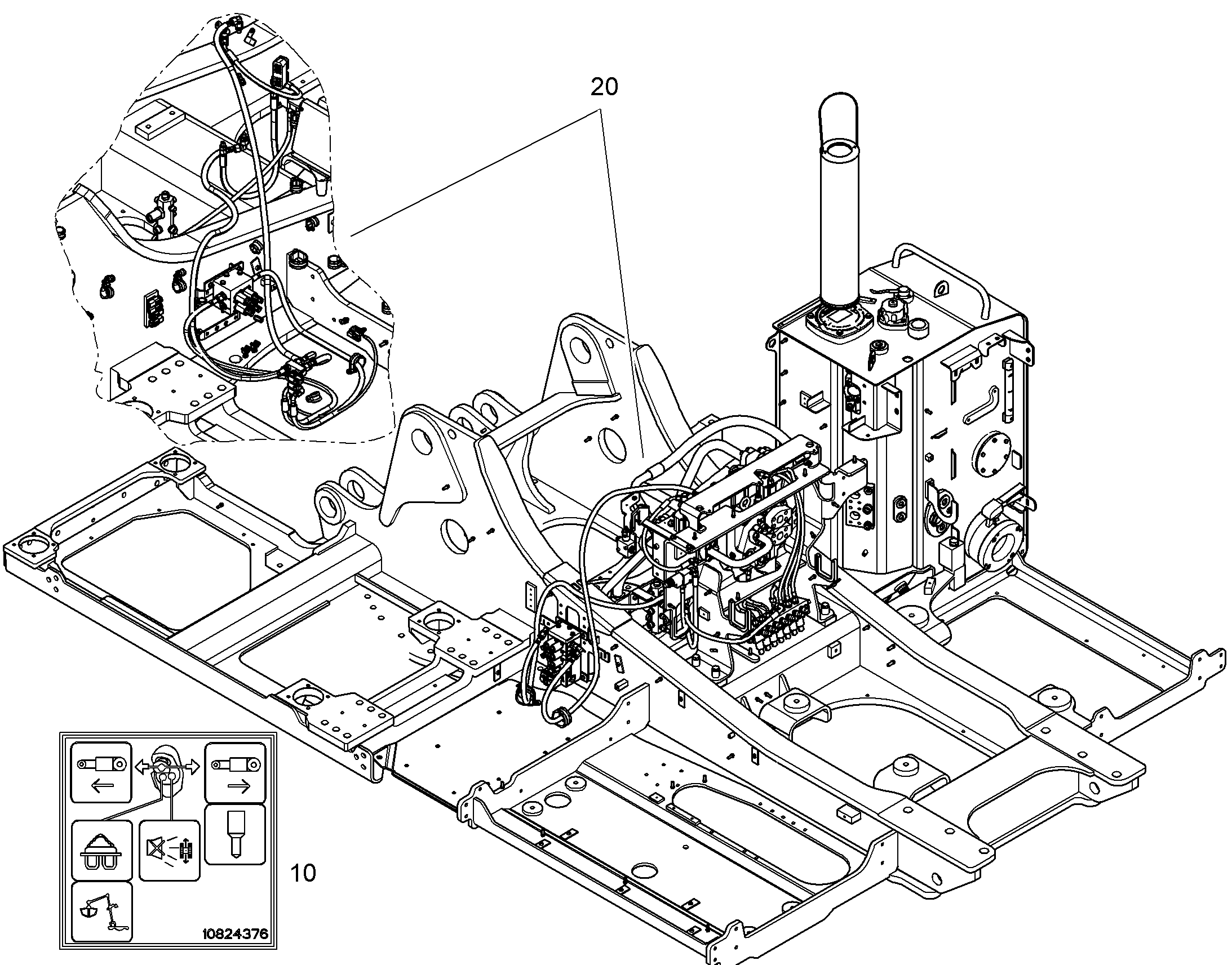 ДОПОЛНЕНИЕ-В ШАССИ AHS11 10396803 LIEBHERR