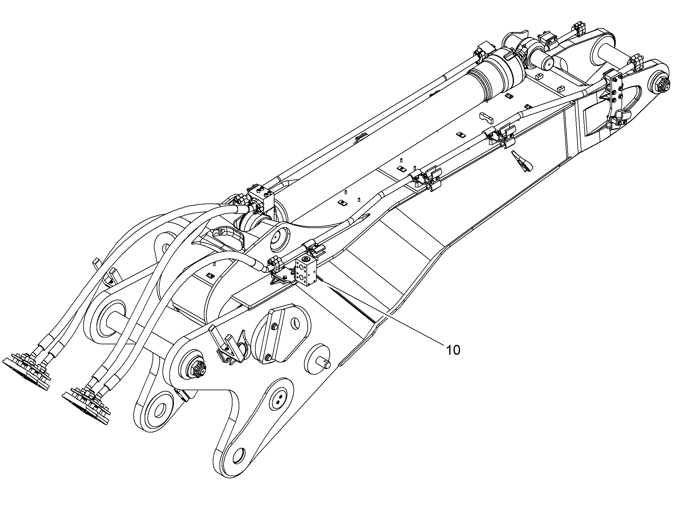 ПРОВОДКА МОНТАЖ AHS 10834551 LIEBHERR