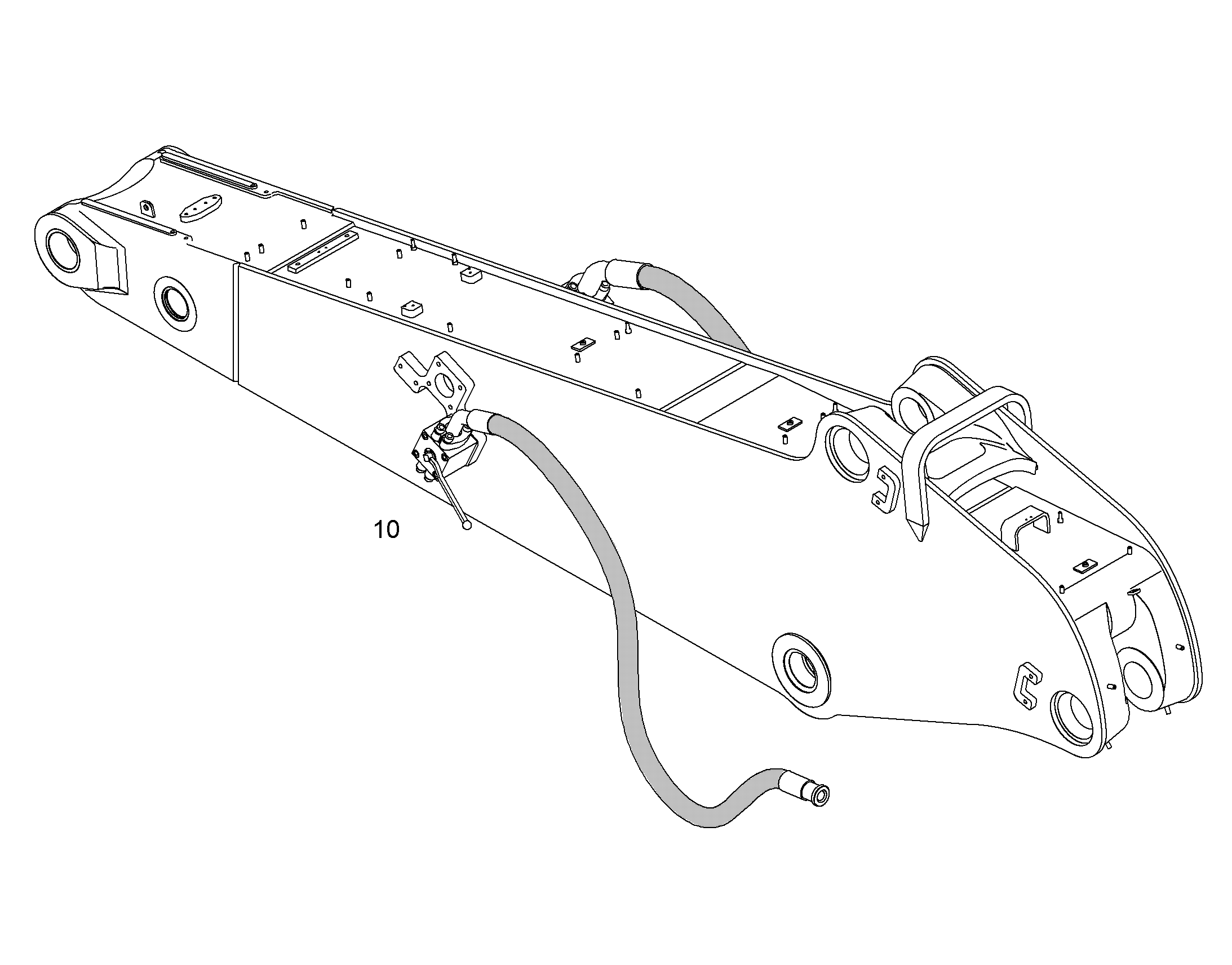 ПРОВОДКА МОНТАЖ AHS RECHTS 10371437 LIEBHERR