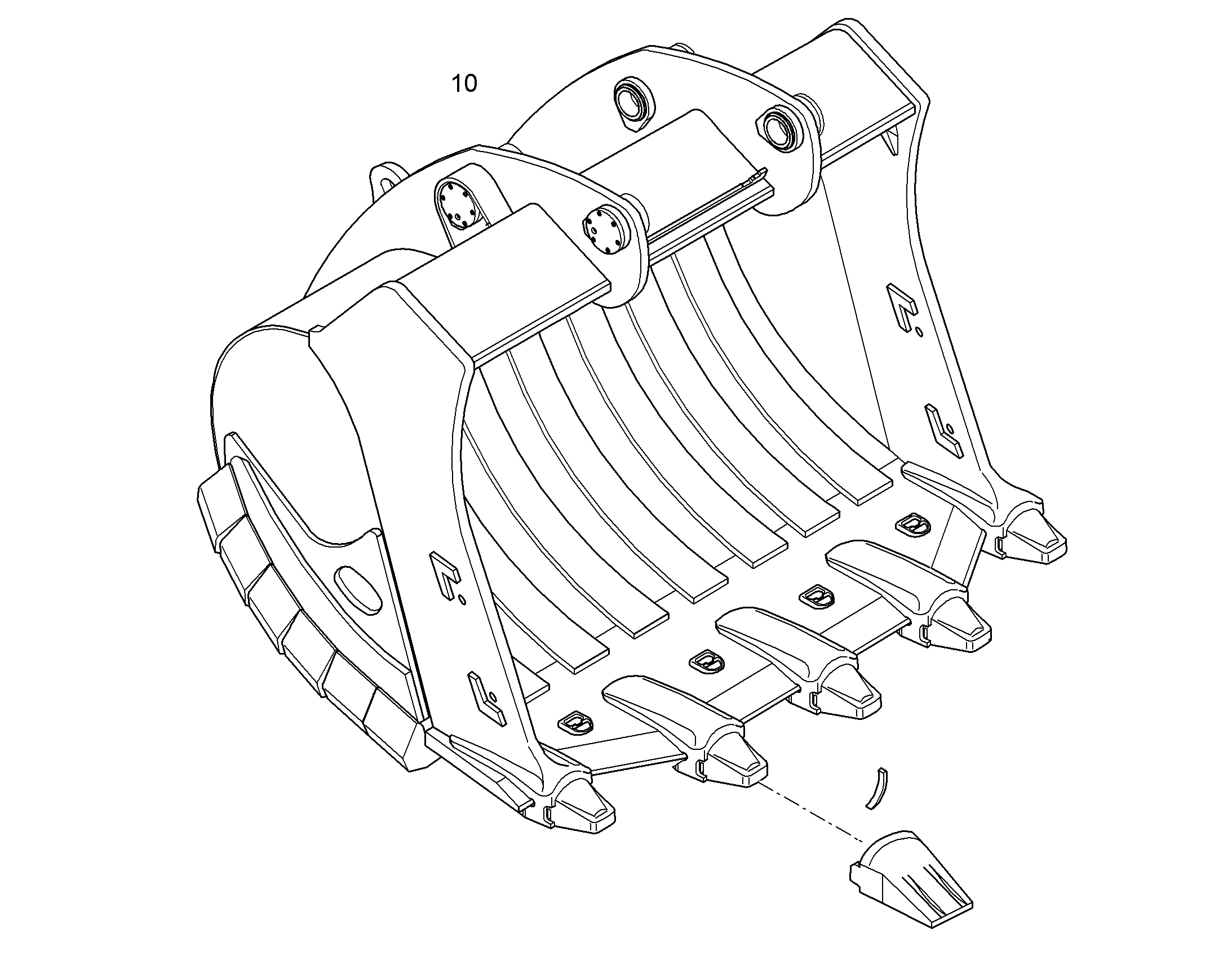 ЛОПАТА ОБРАТНАЯ HDV 10835543 LIEBHERR
