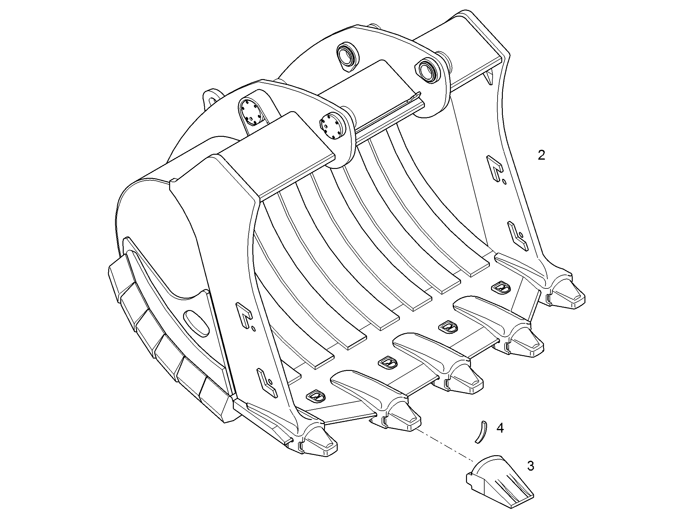 ЛОПАТА ОБРАТНАЯ HDV 10835413 LIEBHERR