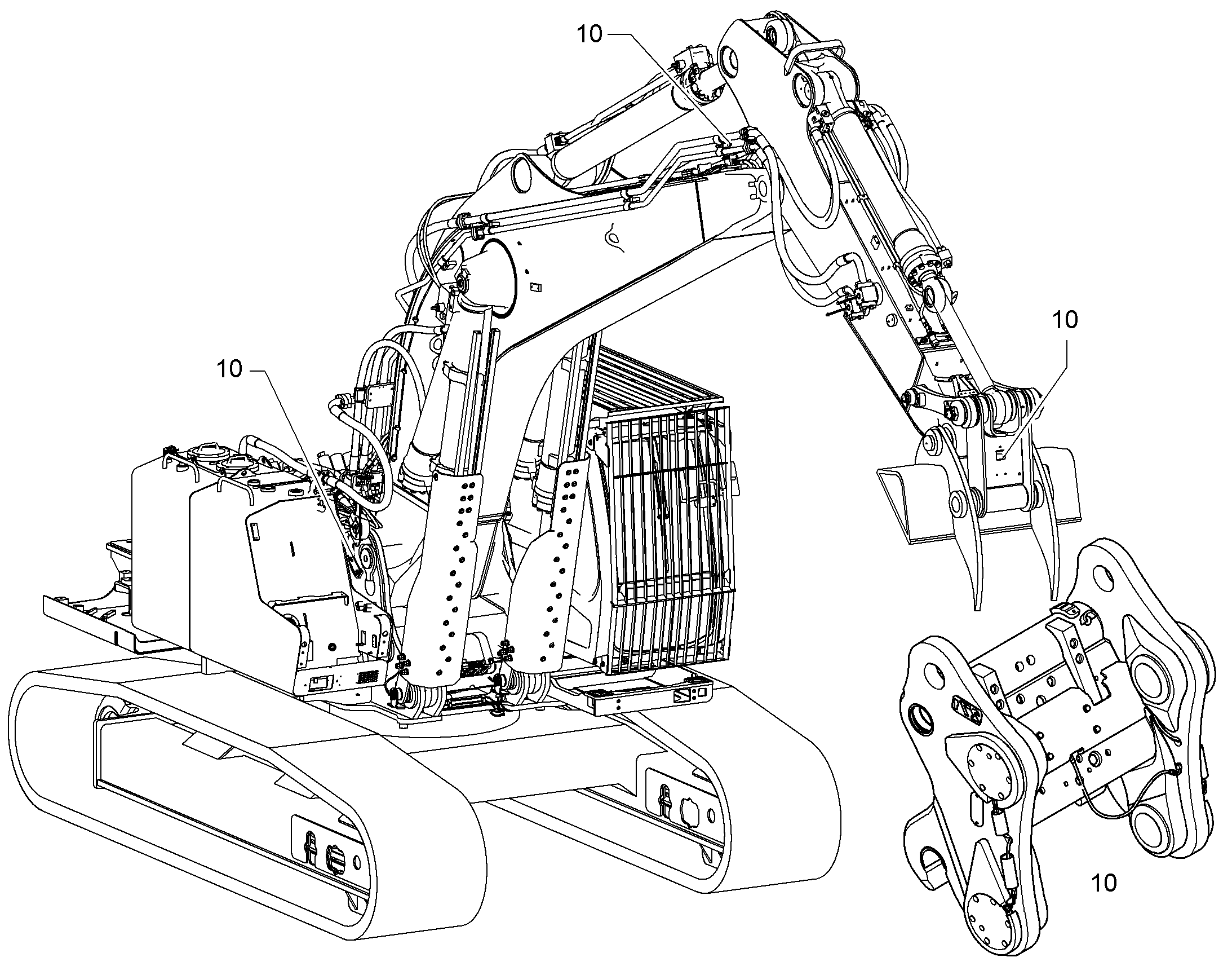 СМАЗ.ЛИНИЯ БЫСТРОСМ. АДАПТ. 77 HYDR. 10839475 LIEBHERR
