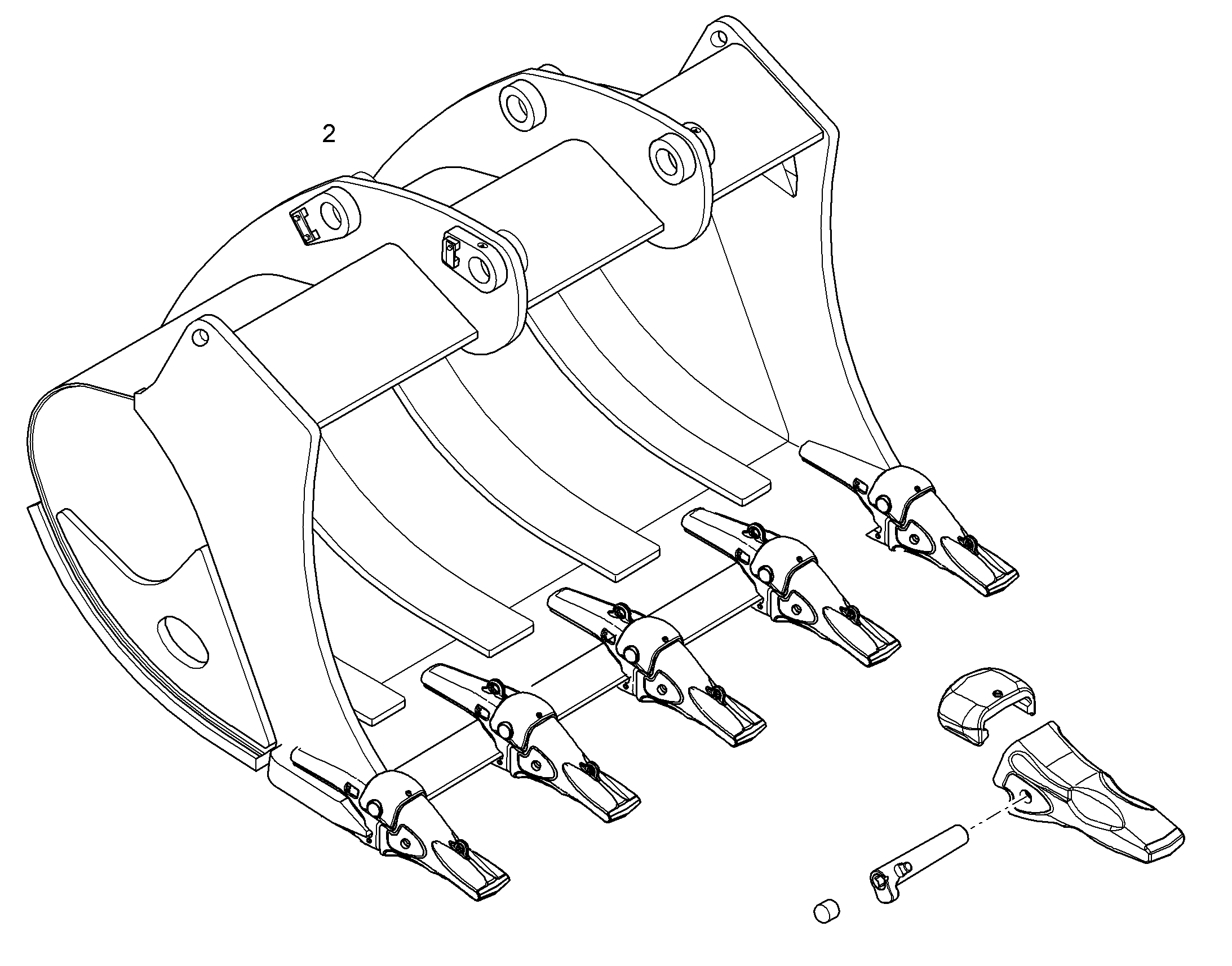 ЛОПАТА ОБРАТНАЯ HD 10840027 LIEBHERR