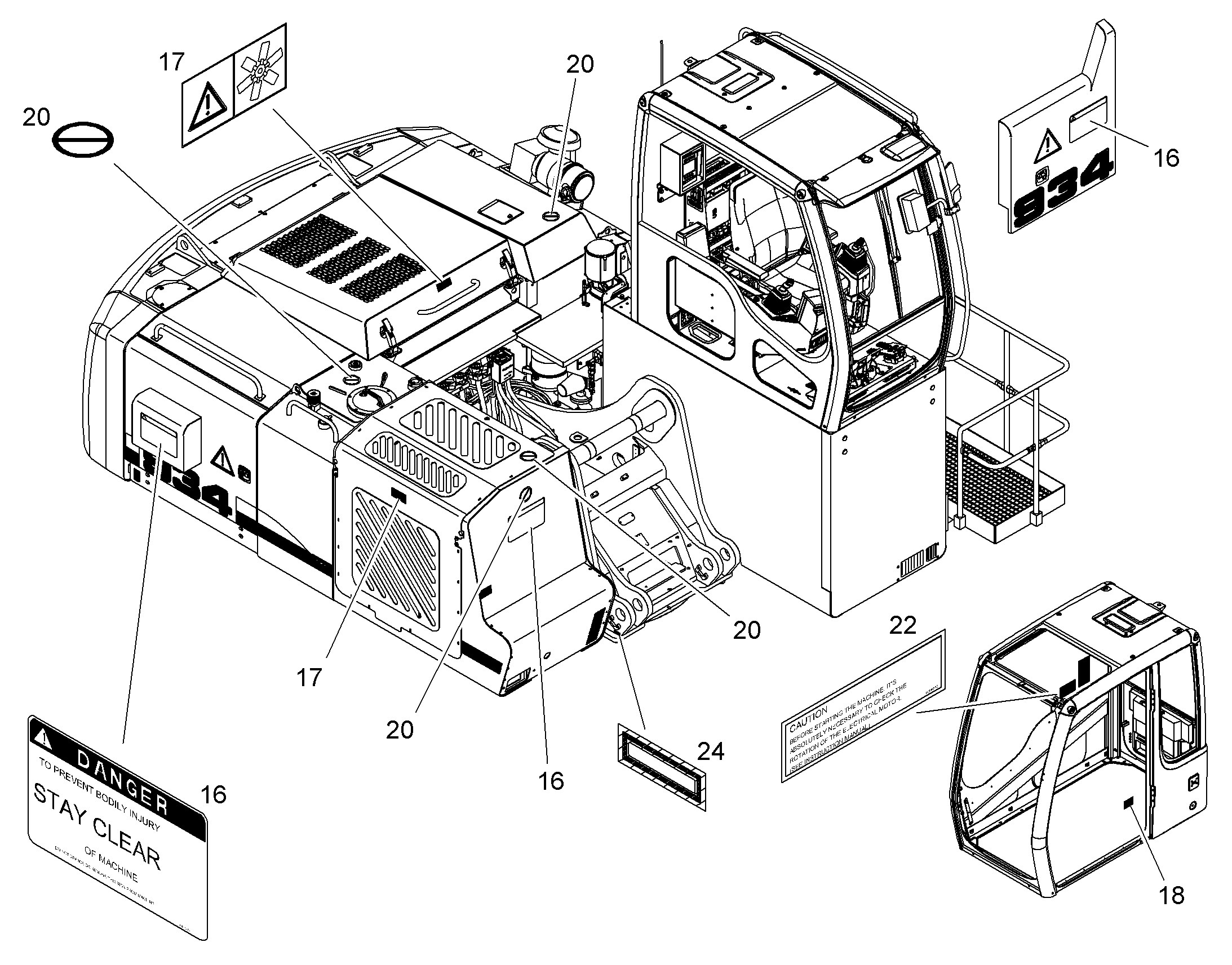 НАКЛЕЙКА 277mmX88mm 10830779 LIEBHERR