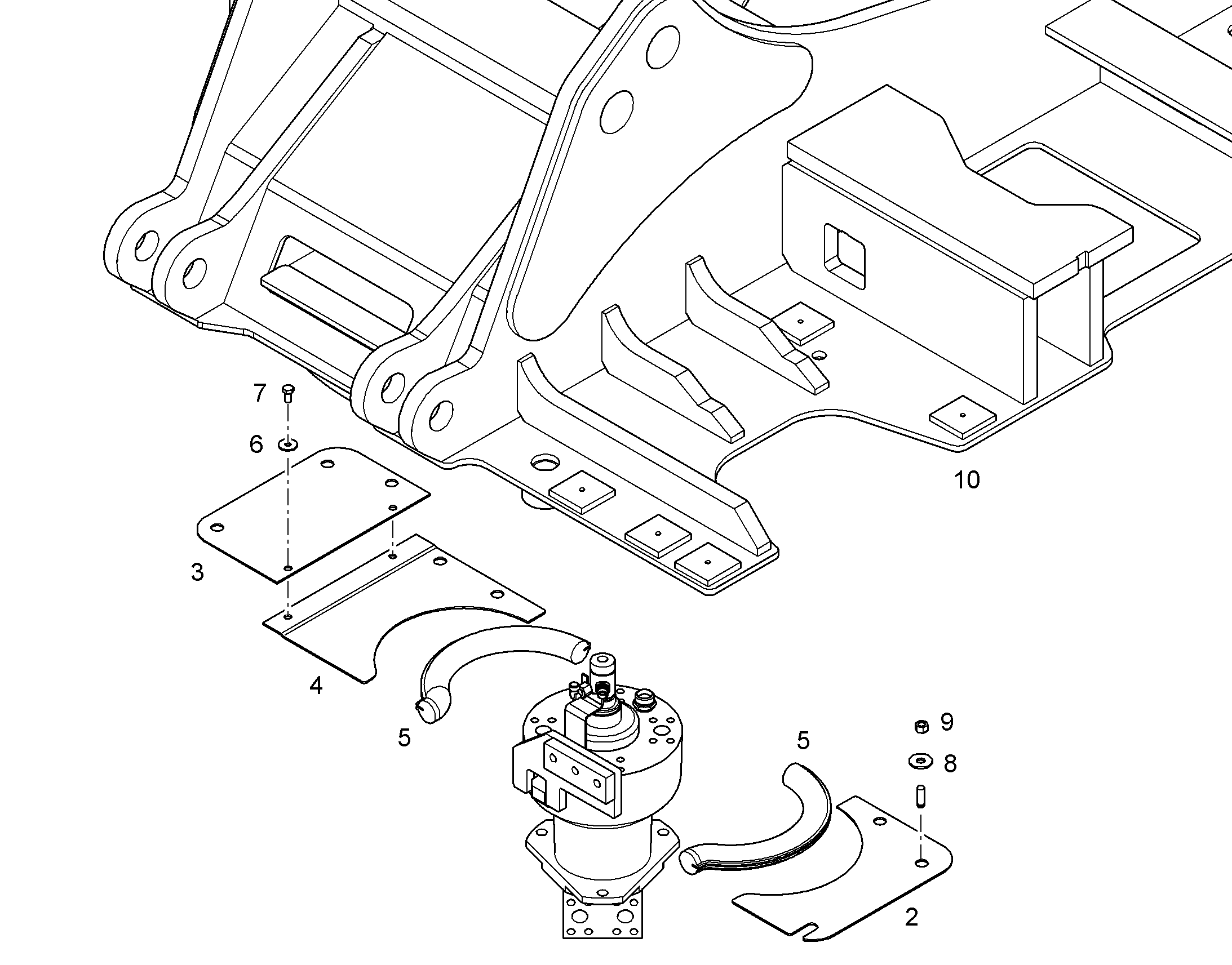 ПЕРЕОБОРУД. ПОВОР. ПЛАТФОРМЫ 10827122 LIEBHERR