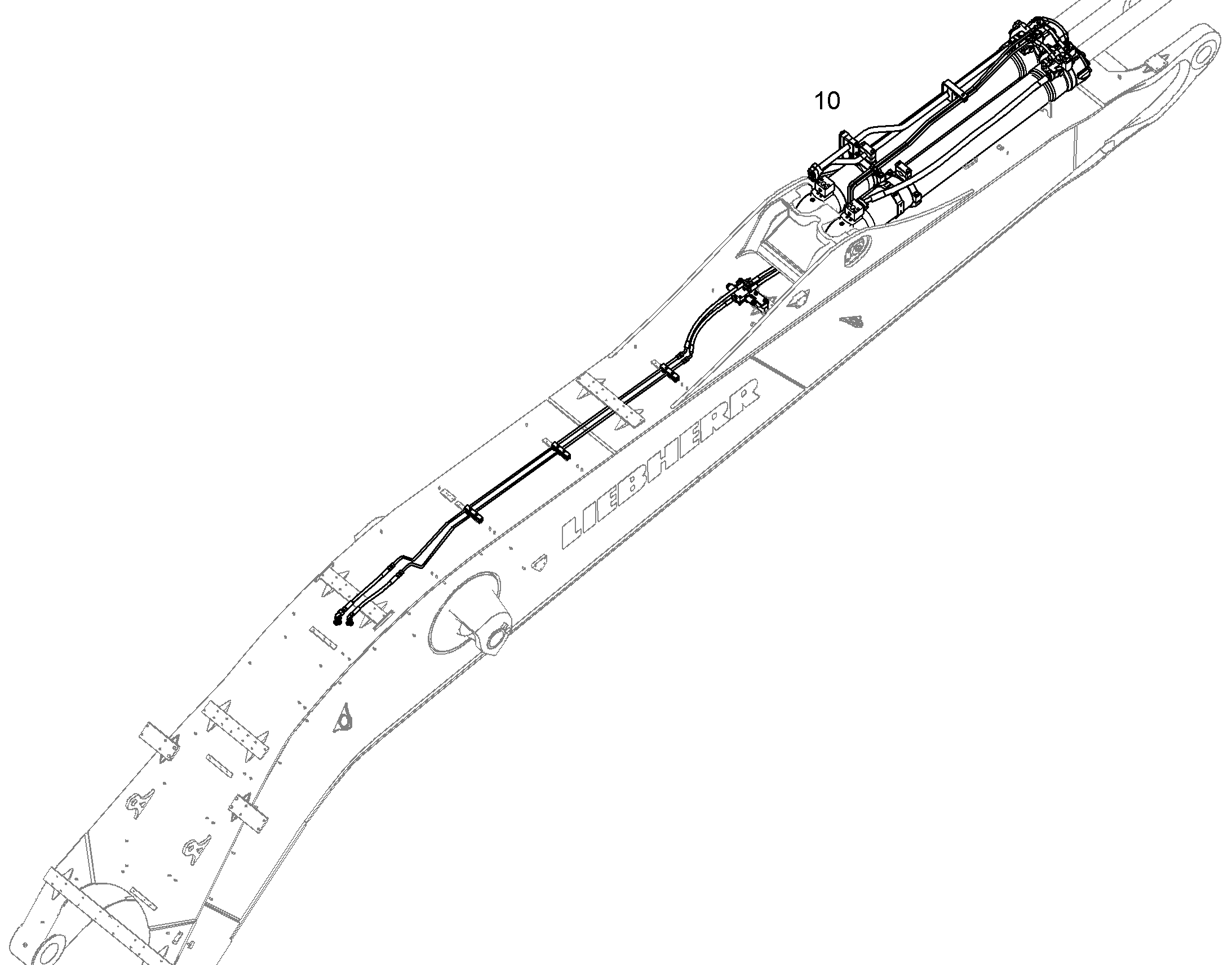 ЗАЩ.ТРУБЫ ЦИЛ.РУК. 10841092 LIEBHERR